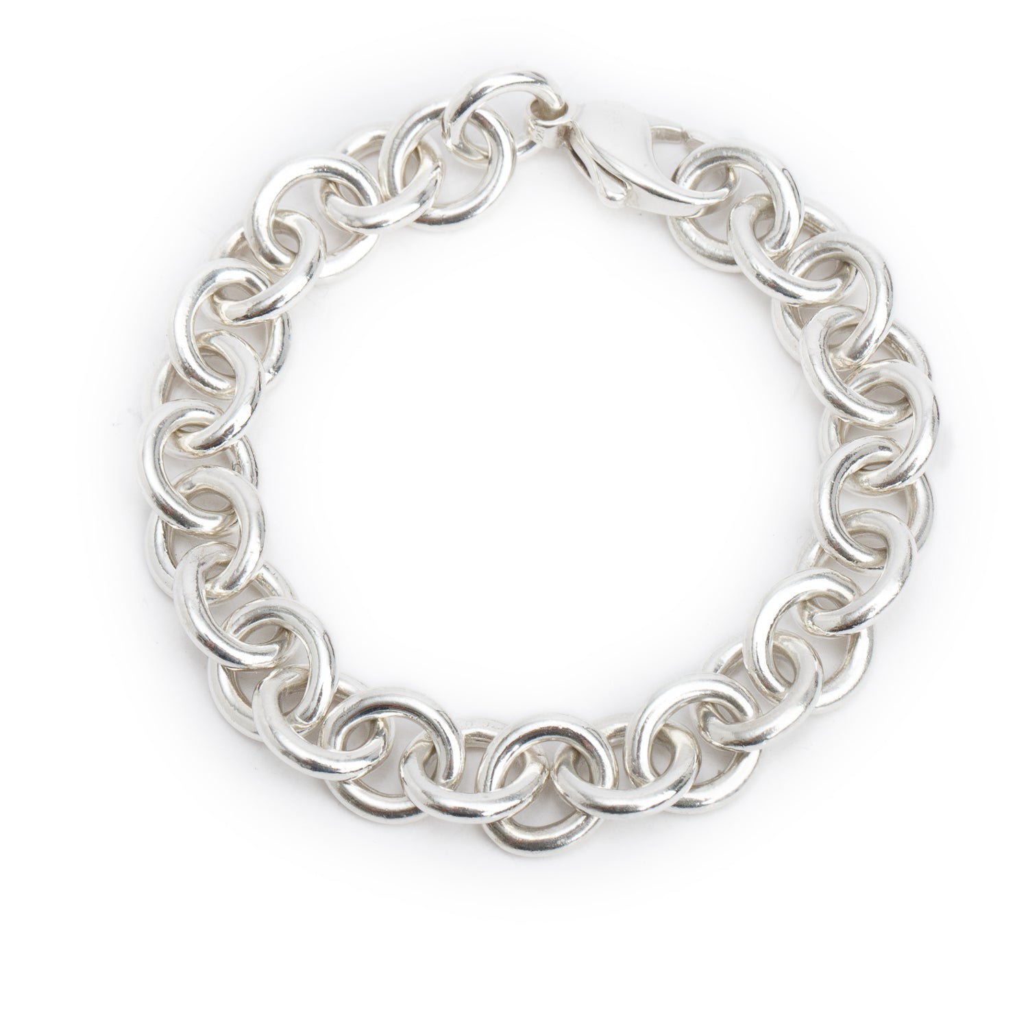 Tiffany & Co. Sterling Silver Medium Round Link Bracelet