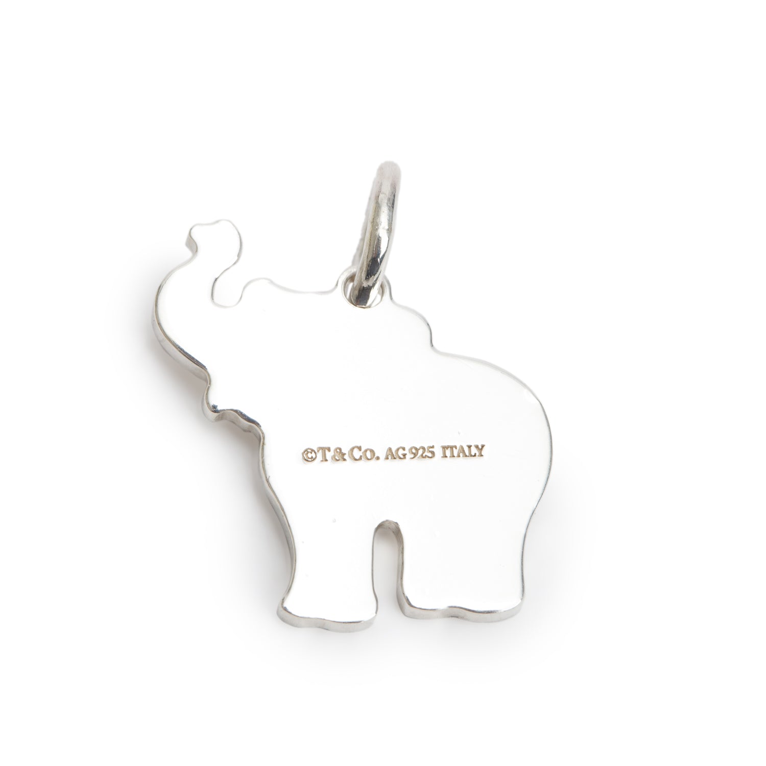 Tiffany & Co. Sterling Silver Elephant Never Forgets Charm Pendant