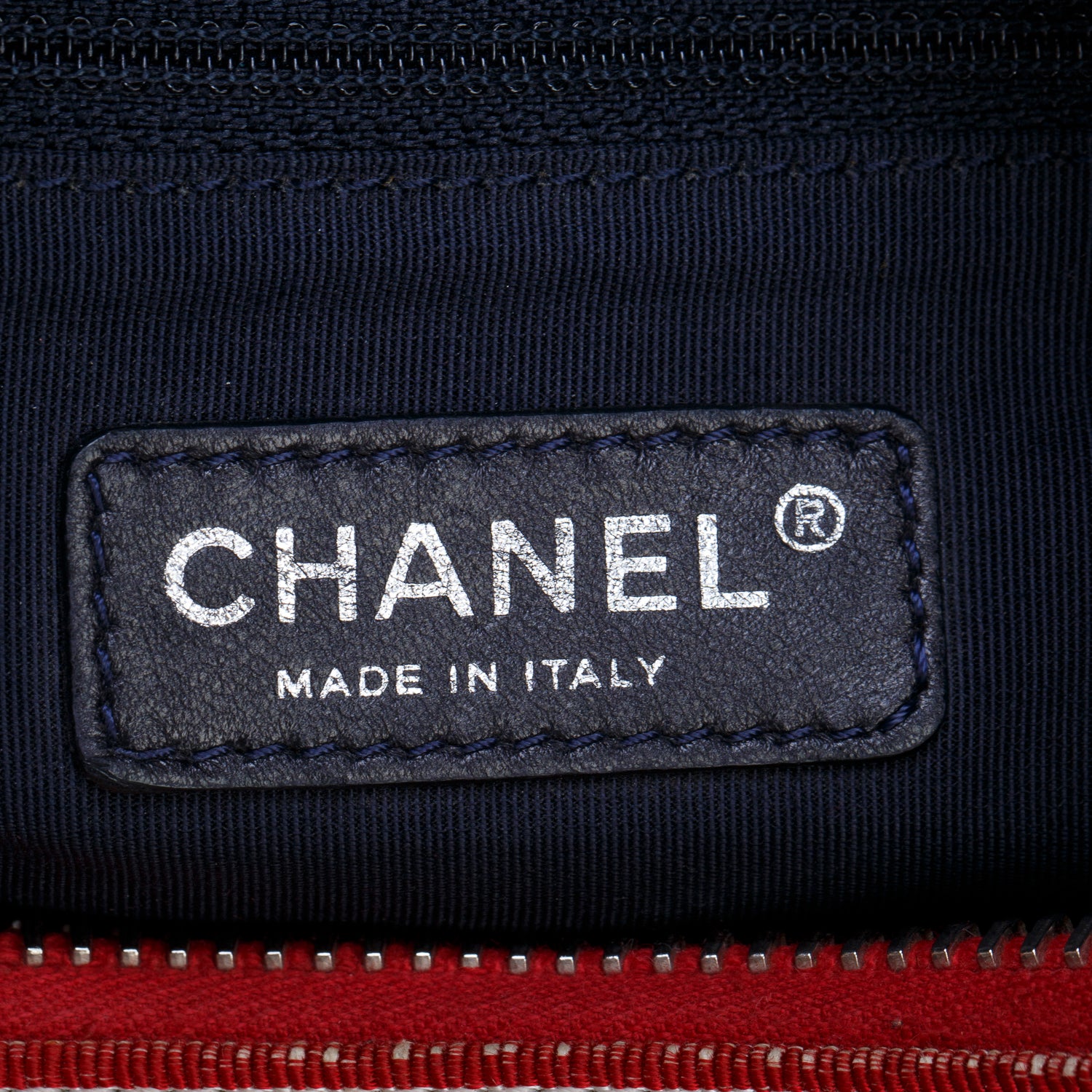 Chanel Blue Denim Quilted CC Chain Bowler Bag w/ Authenticity Card