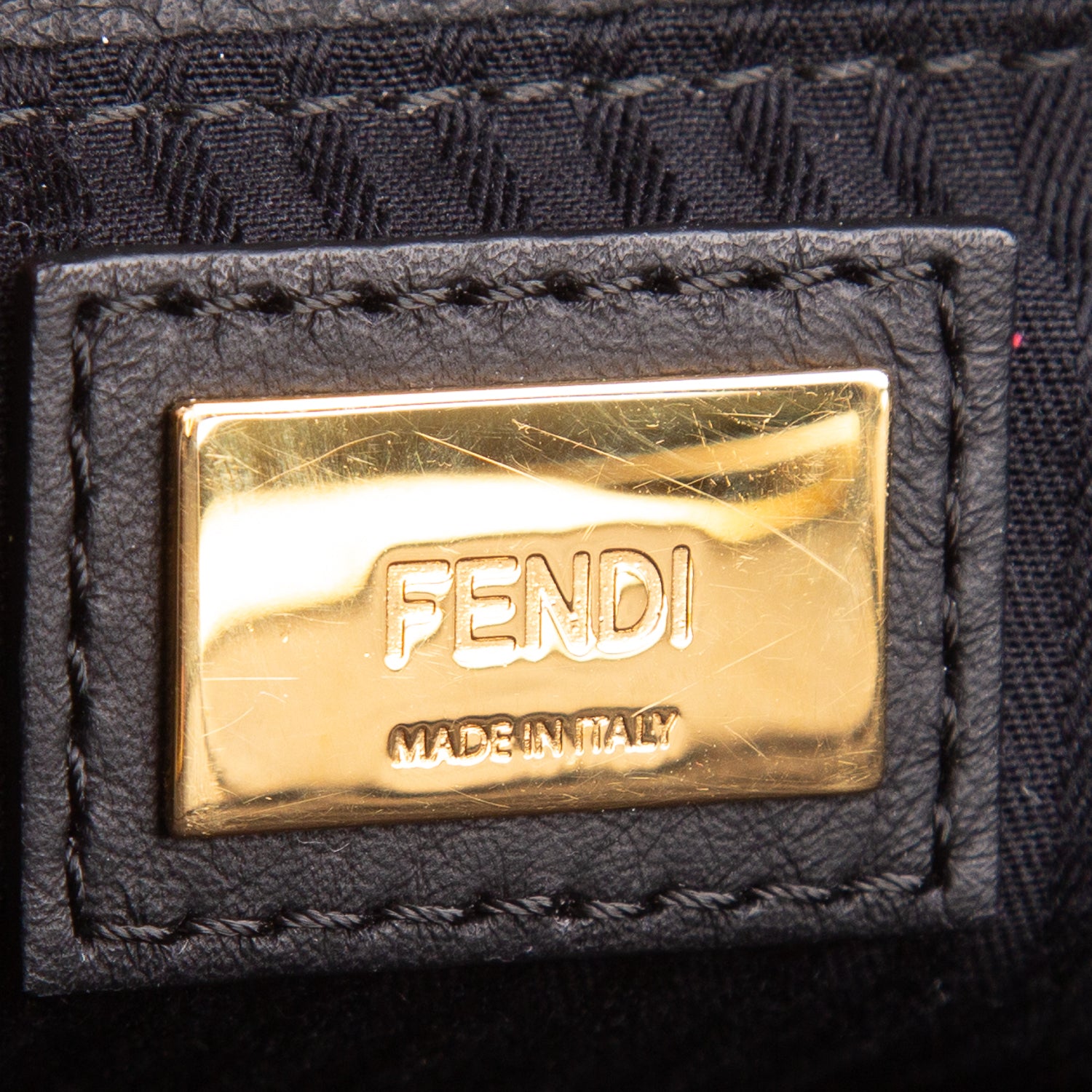 Fendi Black Vitello Elite Petite 2Jours Tote w/ Strap