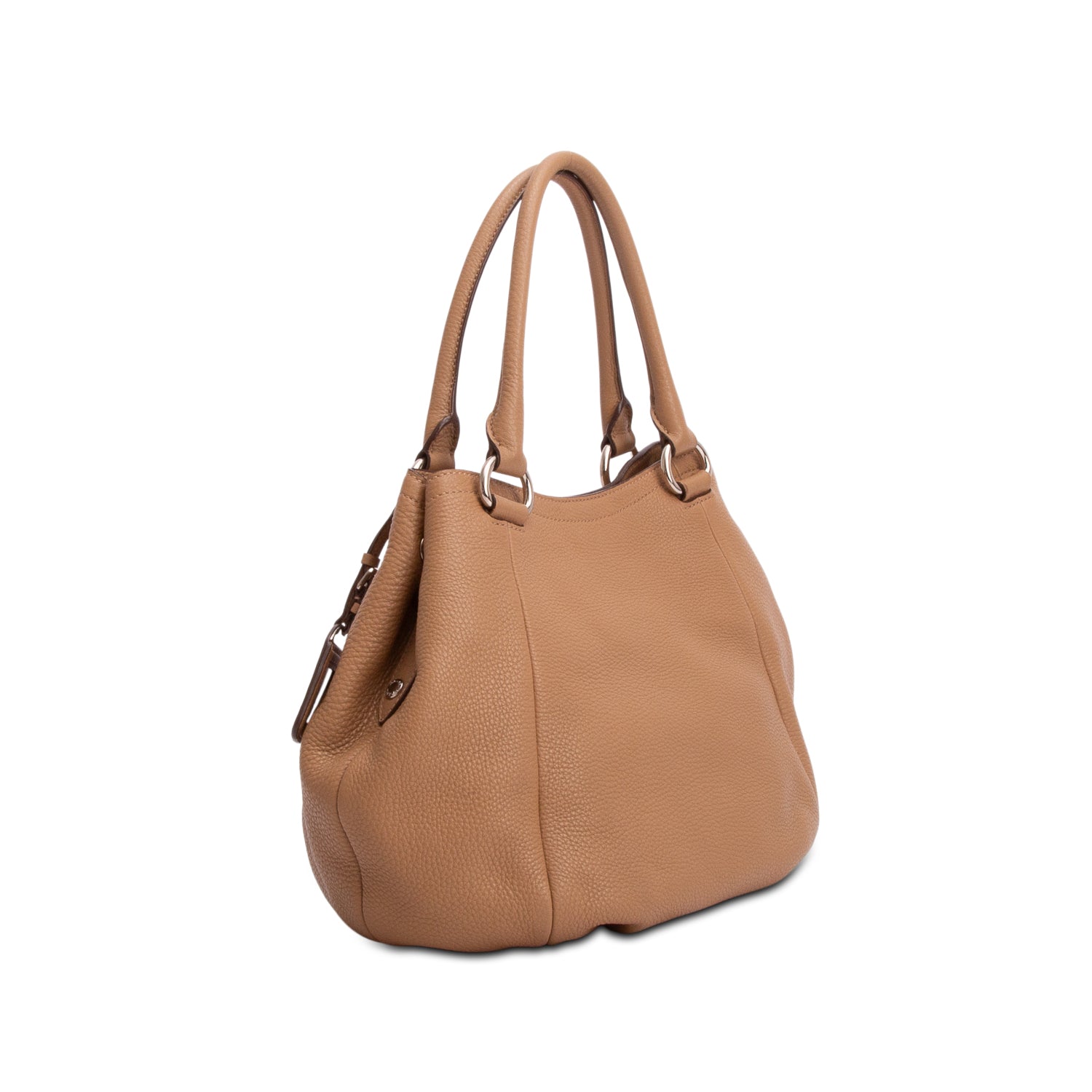 Prada Brown Vitello Daino Tote w/ Strap