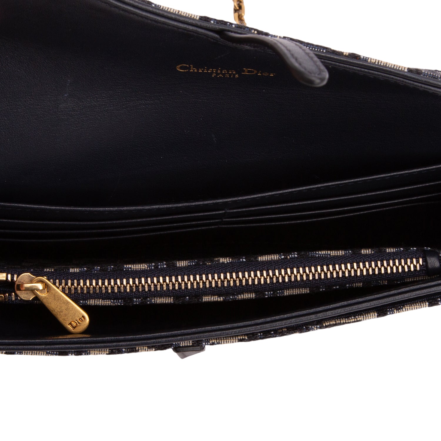 Christian Dior 2020 Oblique Small Saddle Chain Pouch w/ Box & Insert