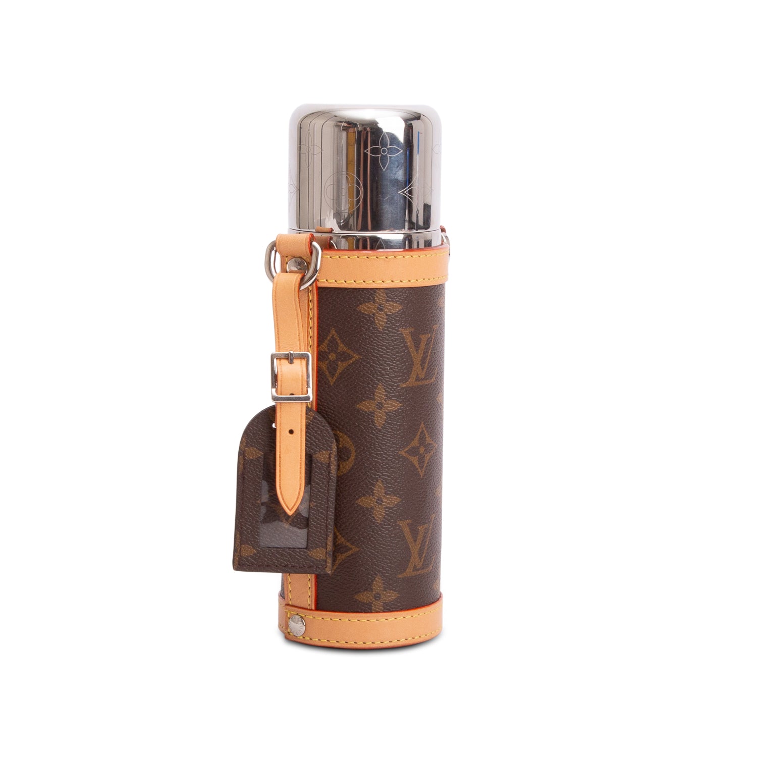 Louis Vuitton Monogram LV Vers Flask Holder & Thermos w/ Strap
