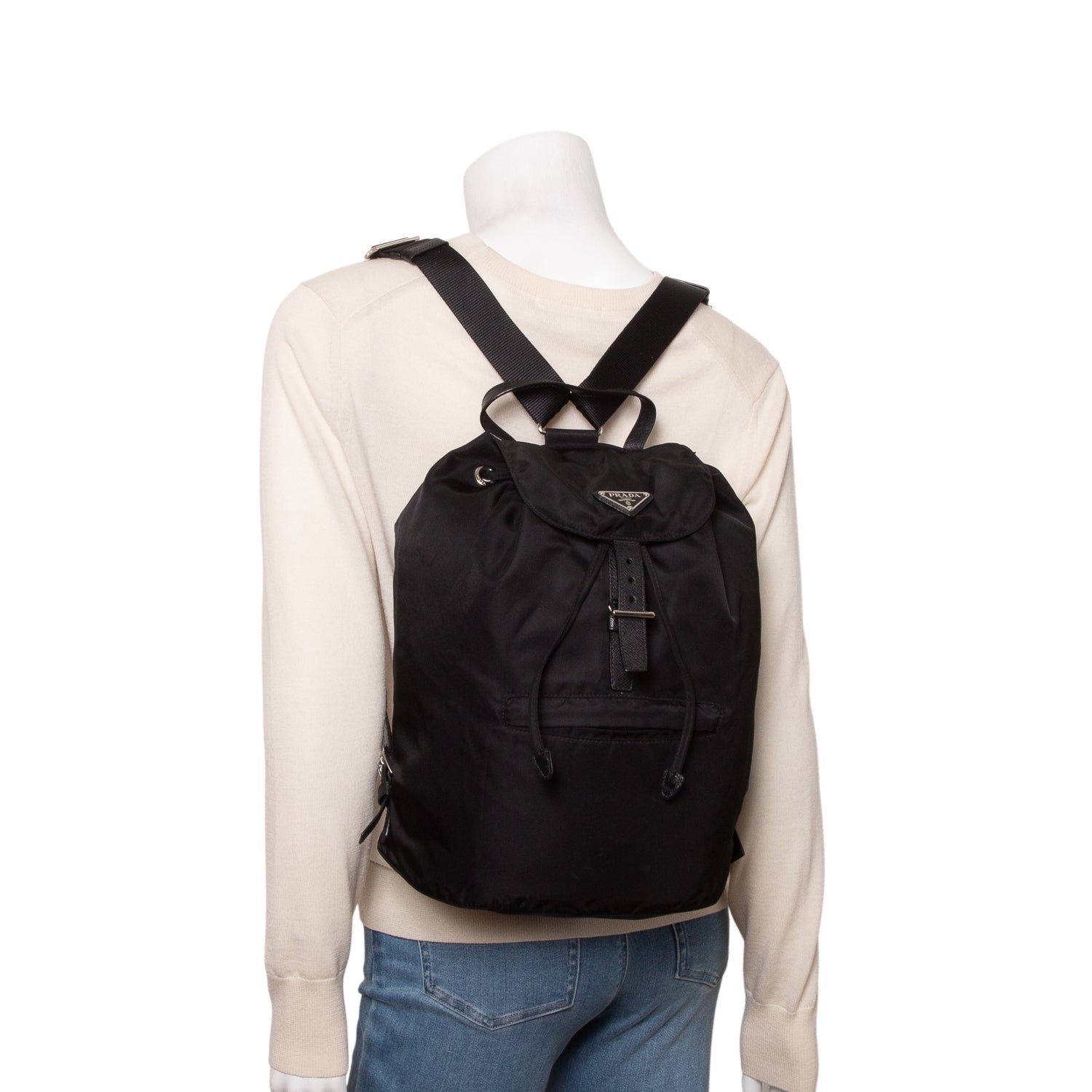 Prada Black Tessuto Nylon Backpack