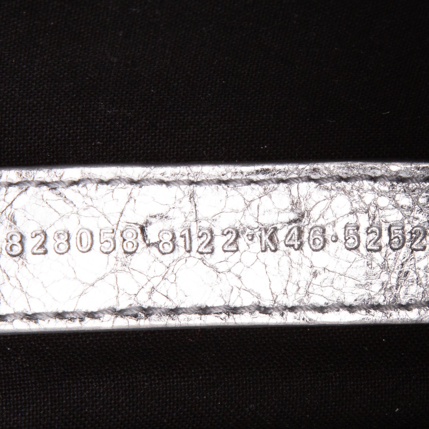 Balenciaga Silver Arena Lambskin Le City Pouch w/ Straps