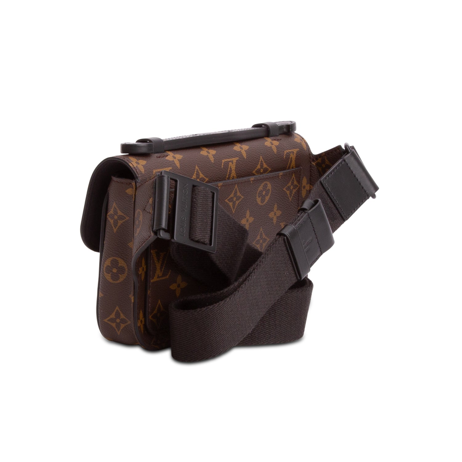 Louis Vuitton Monogram Macassar S Lock Sling Bag