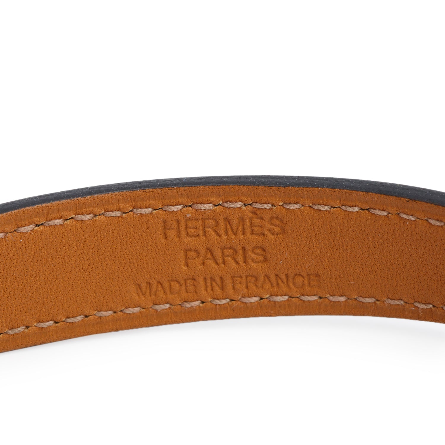Hermes Gold Plated Black Calfskin Kelly Double Tour Bracelet, Size S