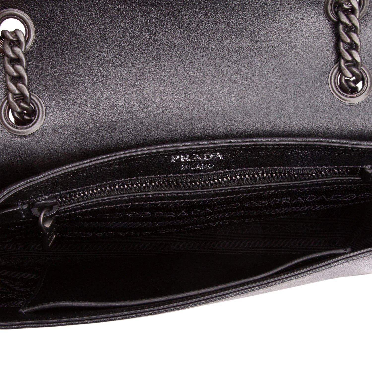 Prada Red/Black Glace Calf Leather Studded Camera Crossbody Bag