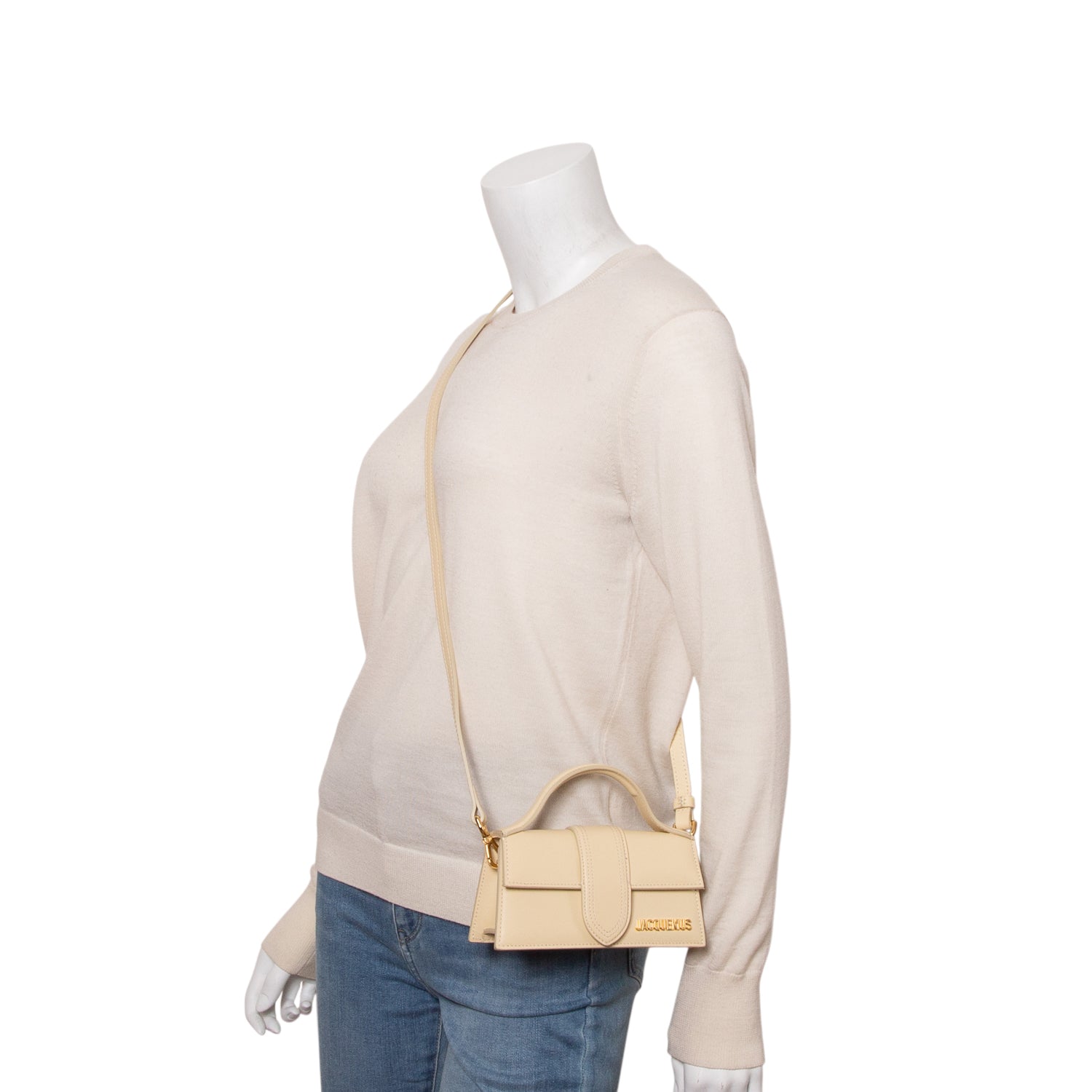 Jacquemus Beige Les Classique The Bambino Bag w/ Strap