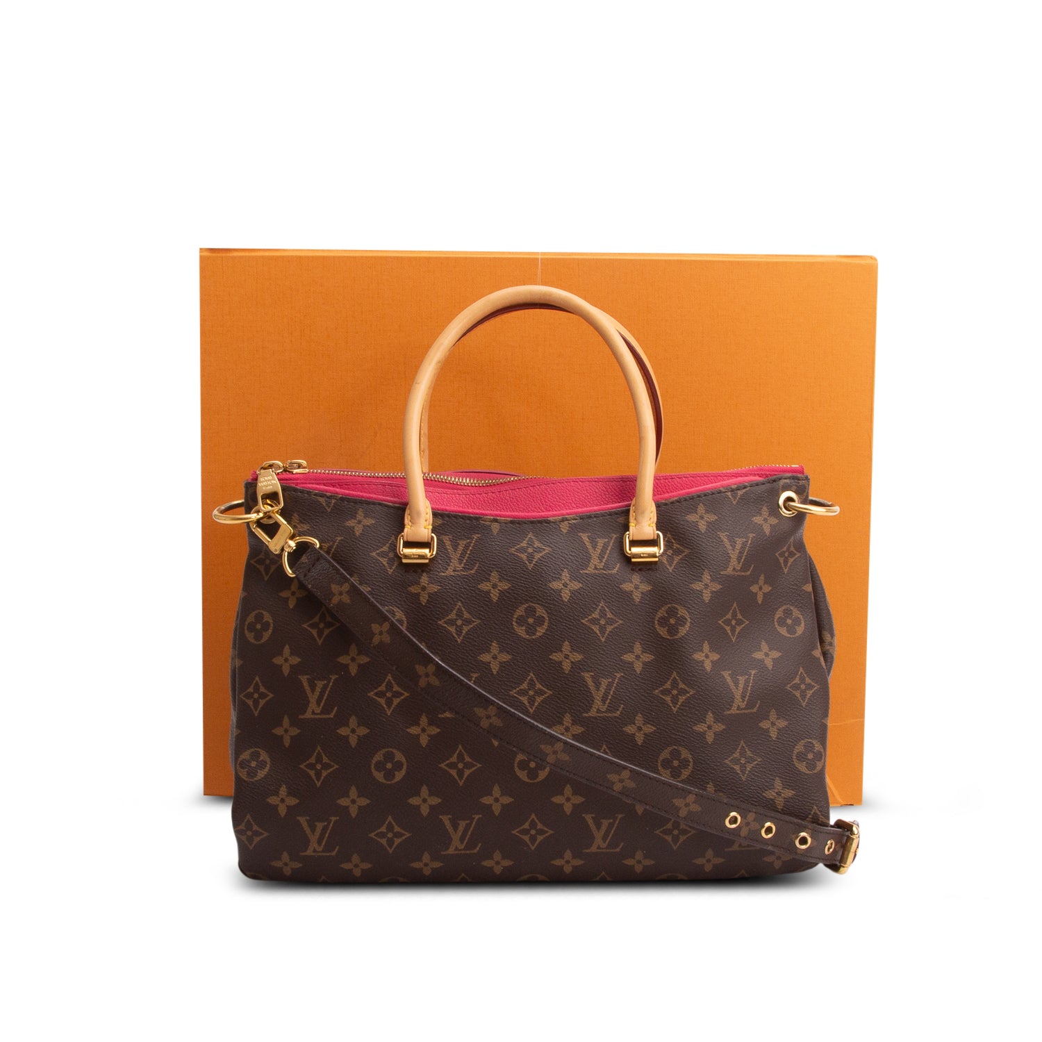 Louis Vuitton Monogram Pallas Tote w/ Box & Strap