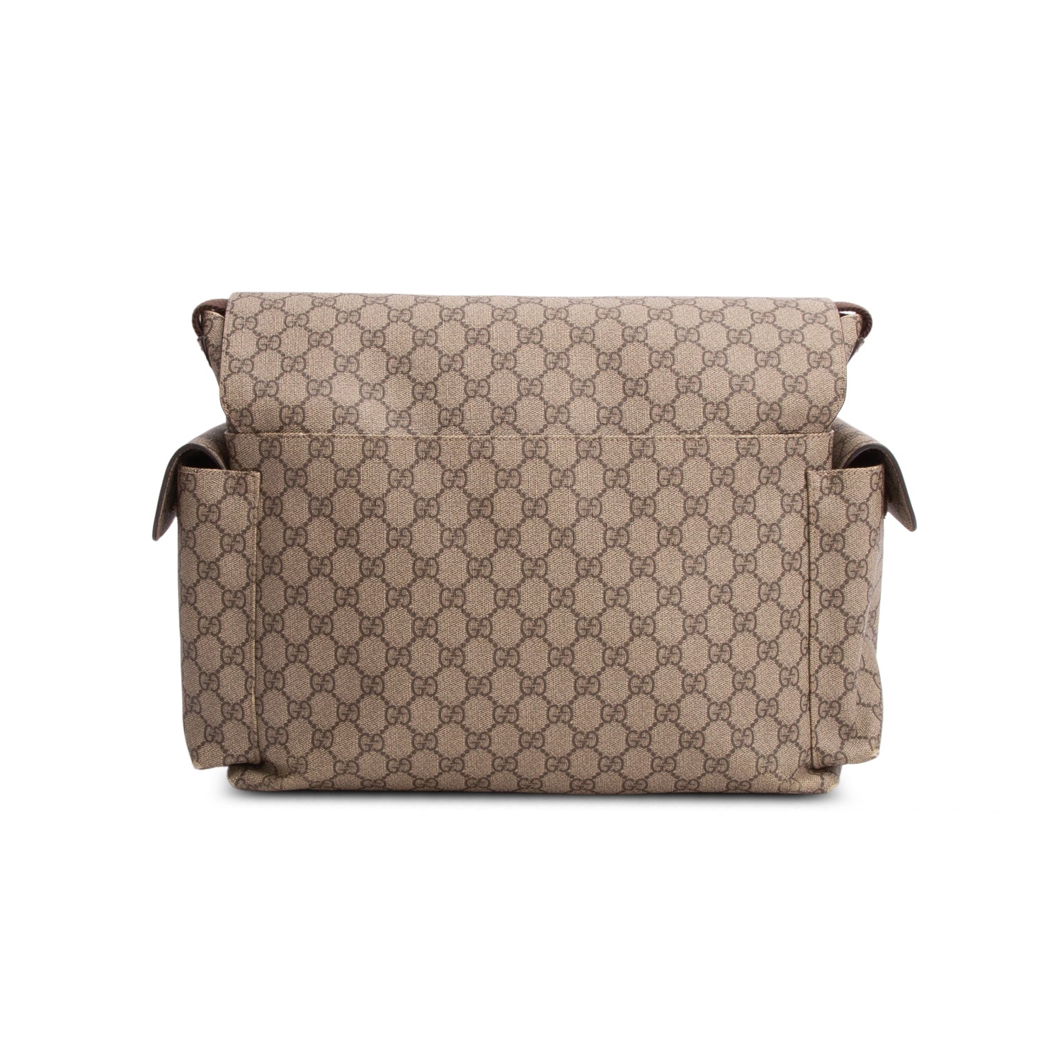 Gucci Beige GG Supreme Monogram Large Diaper Bag