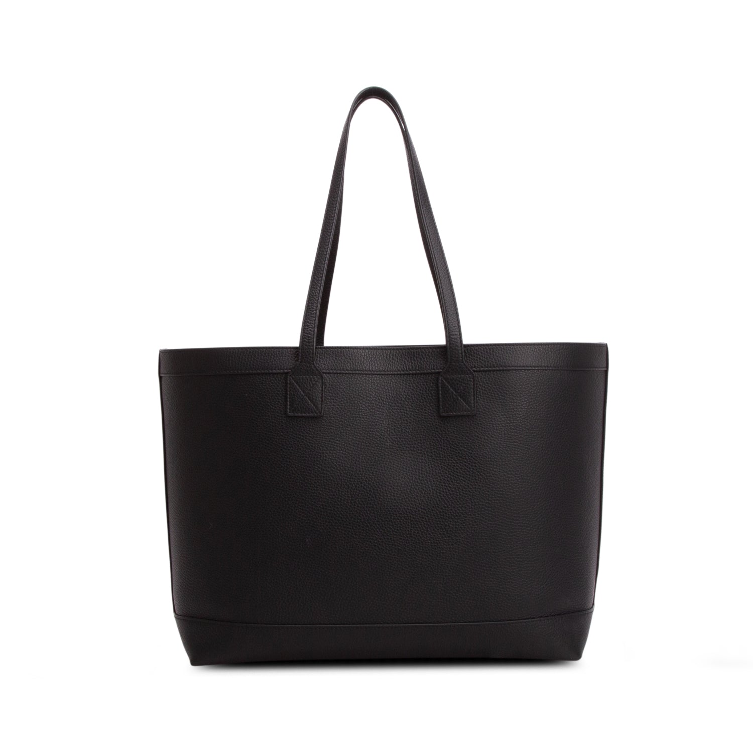 Burberry Black Grainy Calfskin Medium London Tote Bag