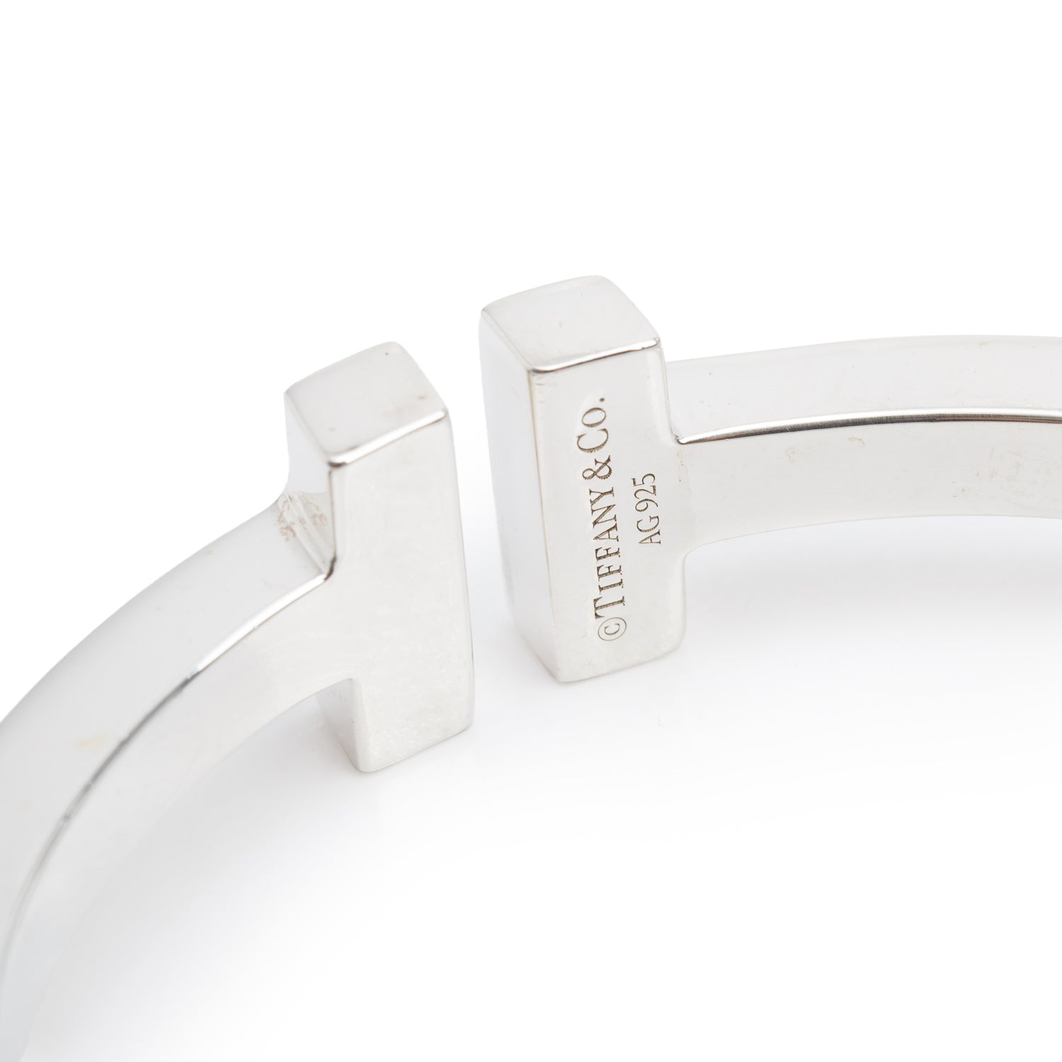 Tiffany & Co. Sterling Silver T Square Bracelet w/ Box
