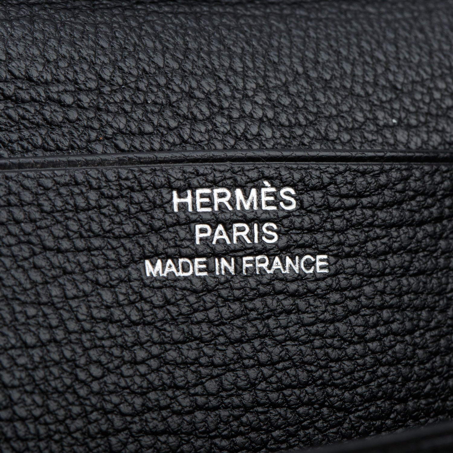 Hermes Noir Chevre Mysore Leather Bearn Gusset Wallet w/ Box