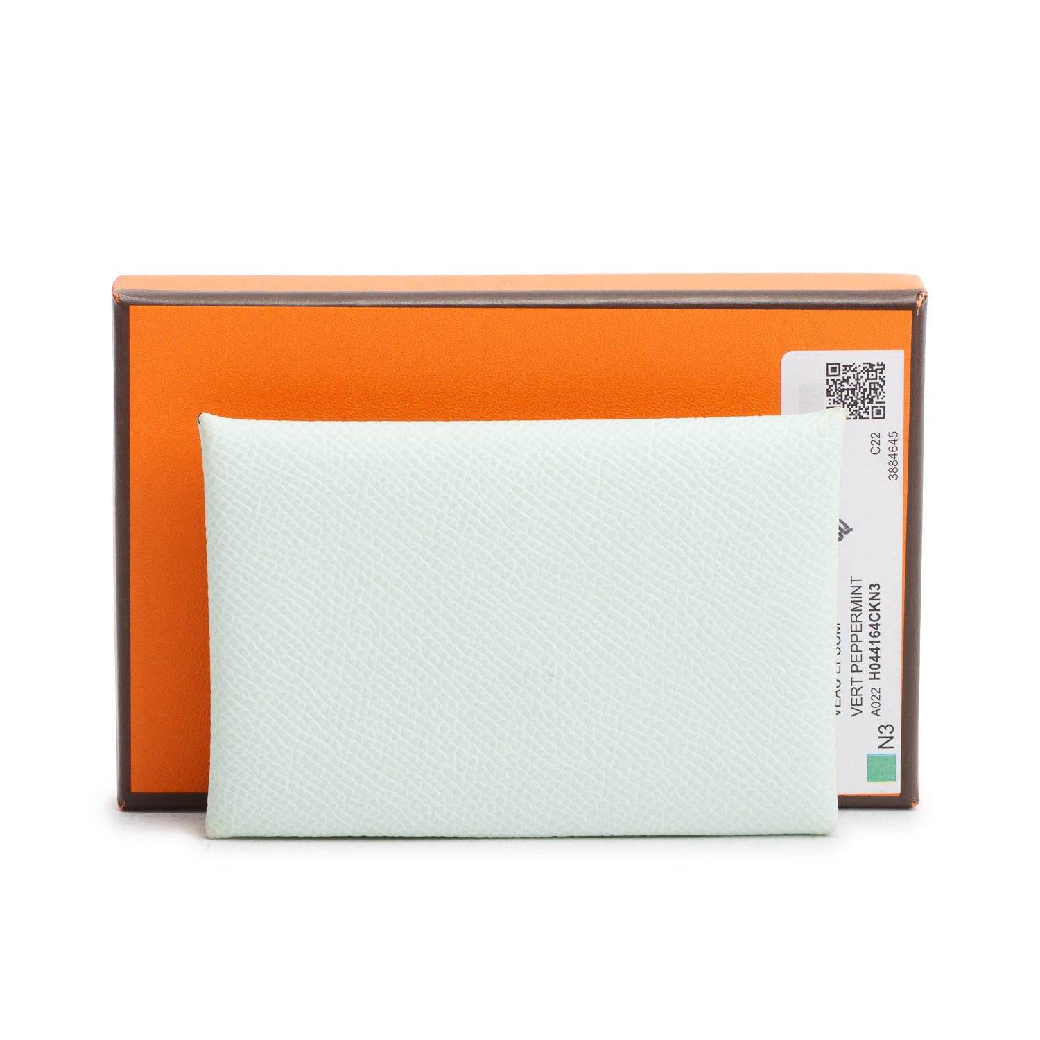 Hermes 2024 Vert Peppermint Veau Epsom Calvi Card Holder w/ Box