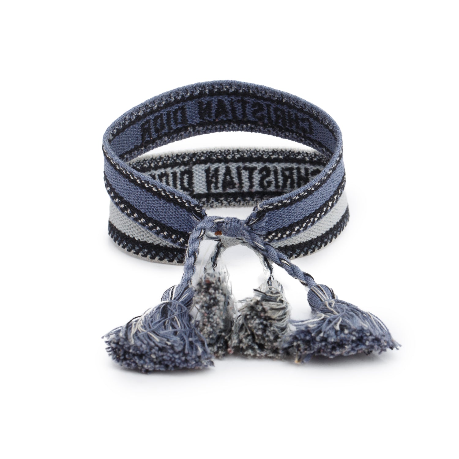 Christian Dior Woven Cotton Friendship Bracelet Set w/ Box