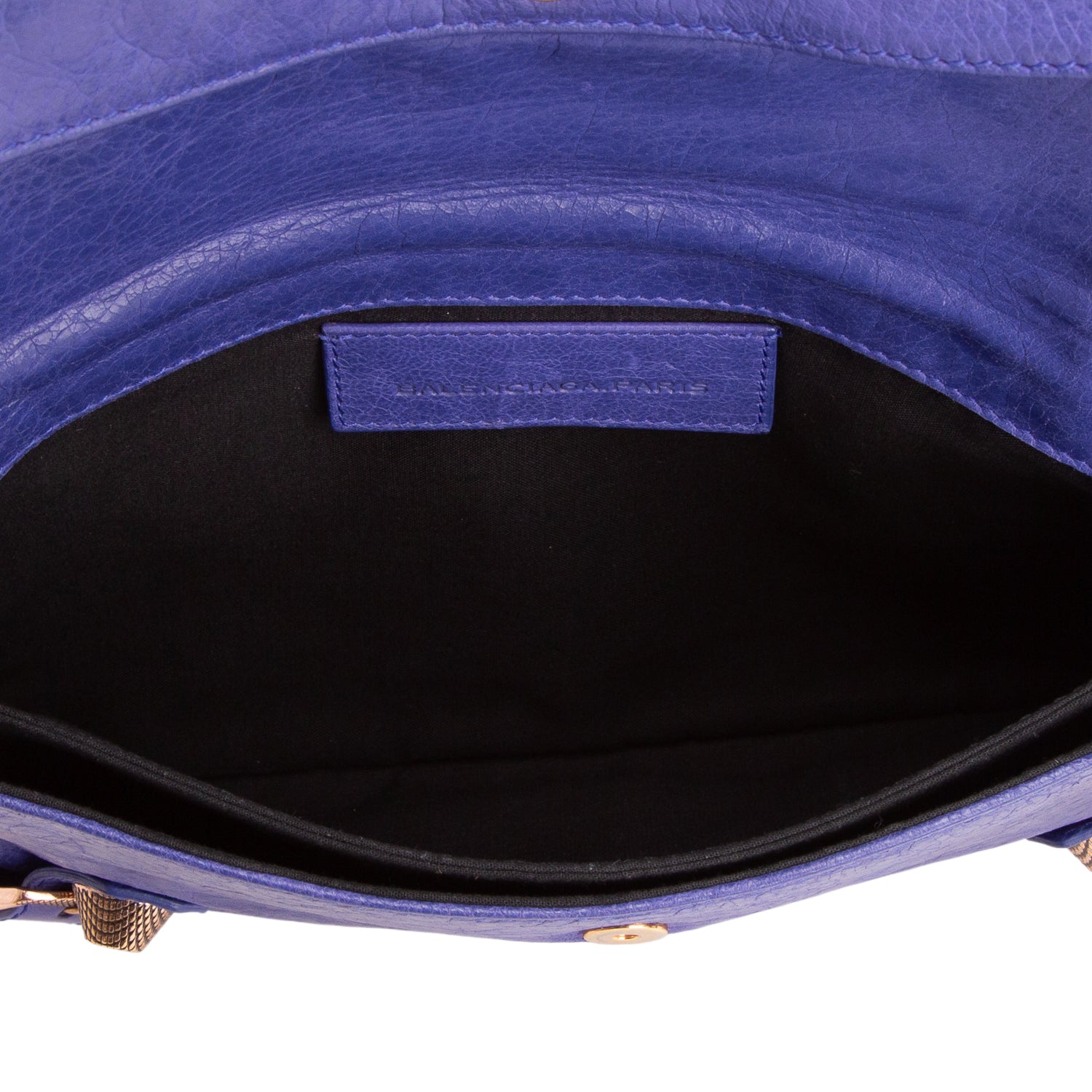 Balenciaga Purple Agneau Leather Giant 12 Envelope Clutch