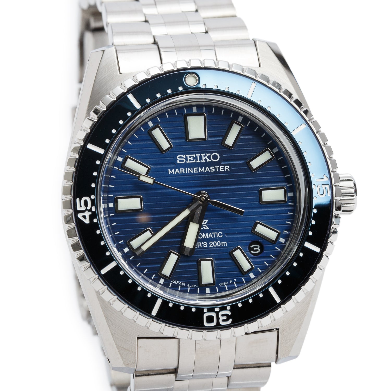 Seiko 2026 Stainless Steel Prospex Marinemaster 39 MM Automatic Watch Blue Dial SJE119 w/ Box & Papers