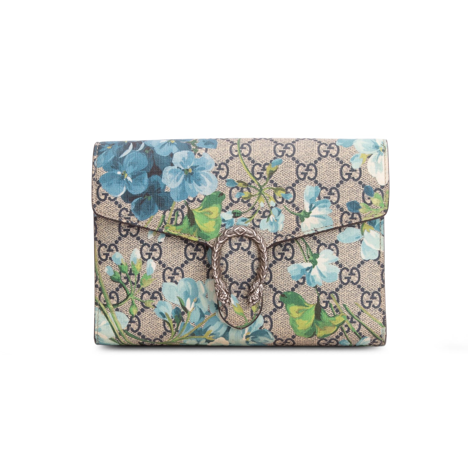 Gucci Dionysus GG Supreme Blooms Wallet on Chain