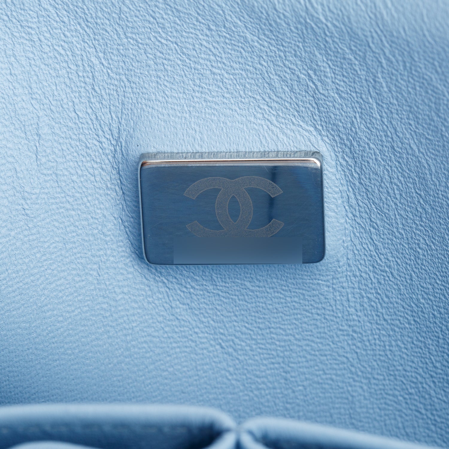 Chanel Blue Denim Quilted Small Double Flap Bag w/ Box