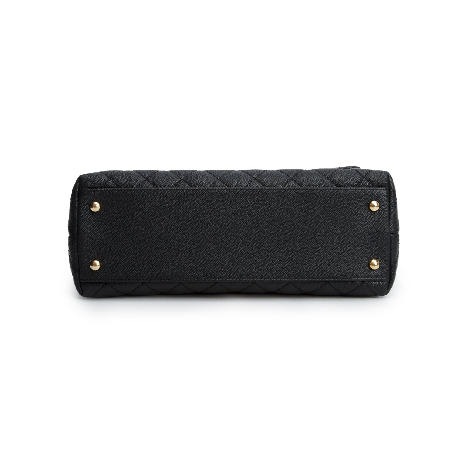 Chanel 2020 Black Caviar Quilted Small Coco Handle Flap w/ Box, Authenticity Card & Strap