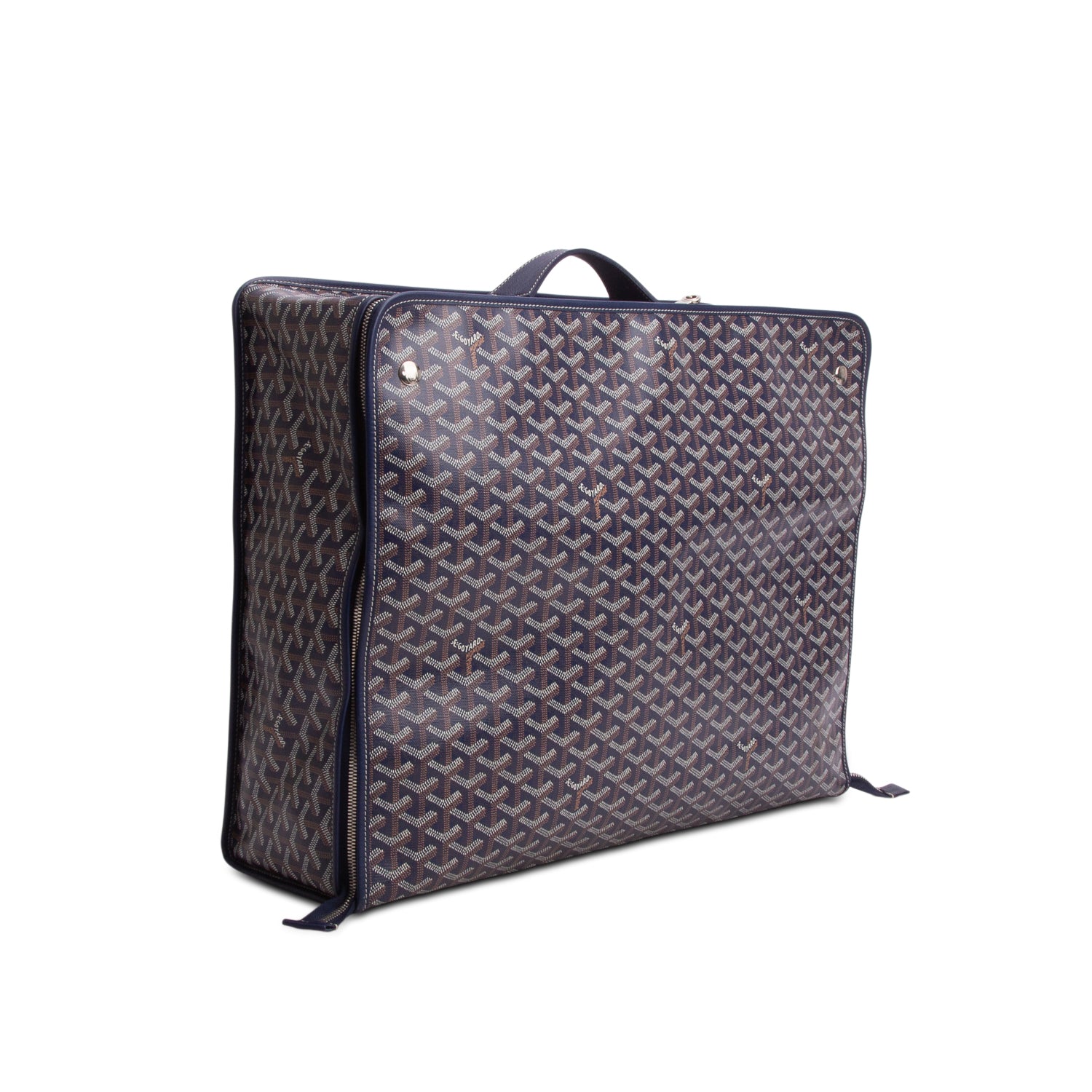 Goyard Blue Monogram Canvas Caravelle 50 Suitcase