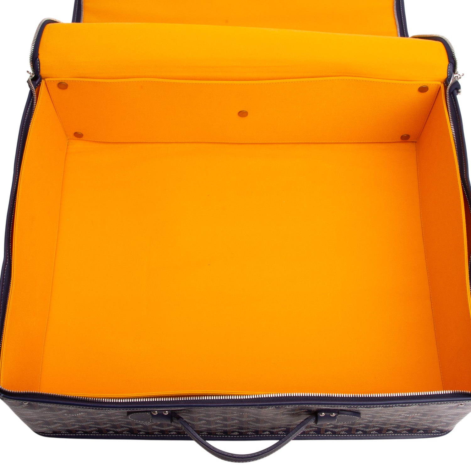 Goyard Blue Monogram Canvas Caravelle 50 Suitcase