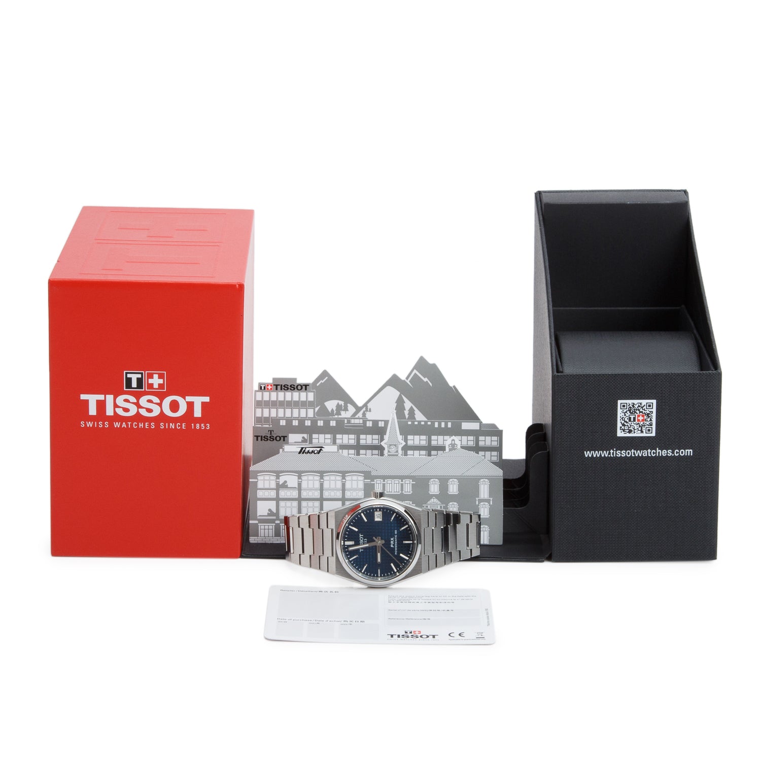 Tissot 2024 Stainless Steel PRX 35 MM Powermatic 80 Automatic Watch Blue Dial w/ Box & Papers