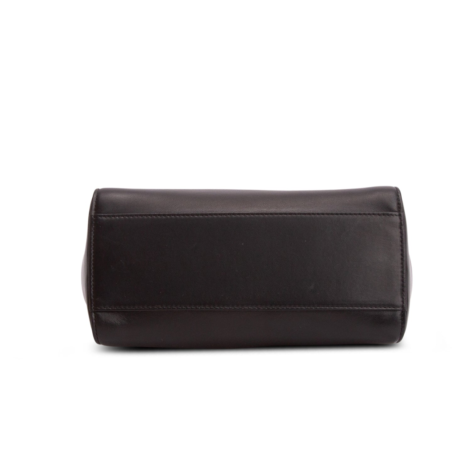 Fendi 2022 Black Lambskin Mini Peekaboo Bag w/ Box, Receipt & Strap