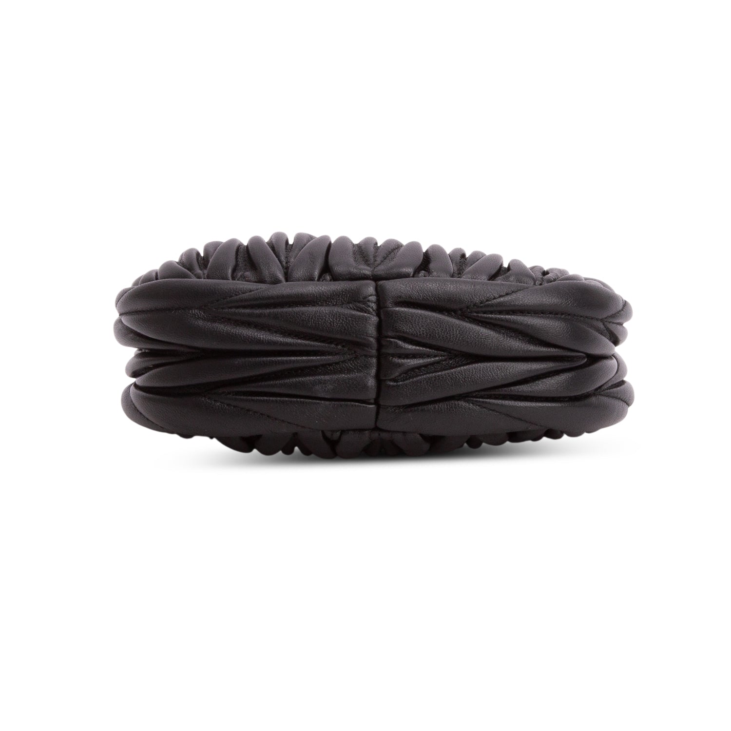 Miu Miu Black Nappa Matelasse Mini Wander Hobo