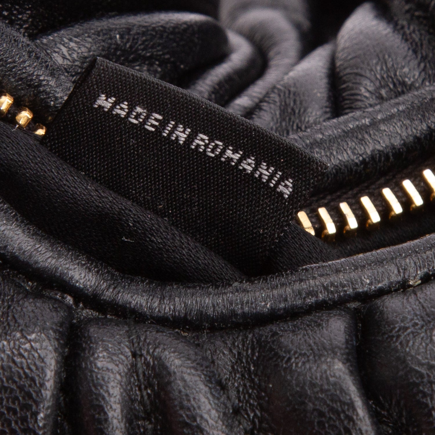 Miu Miu Black Nappa Matelasse Mini Wander Hobo