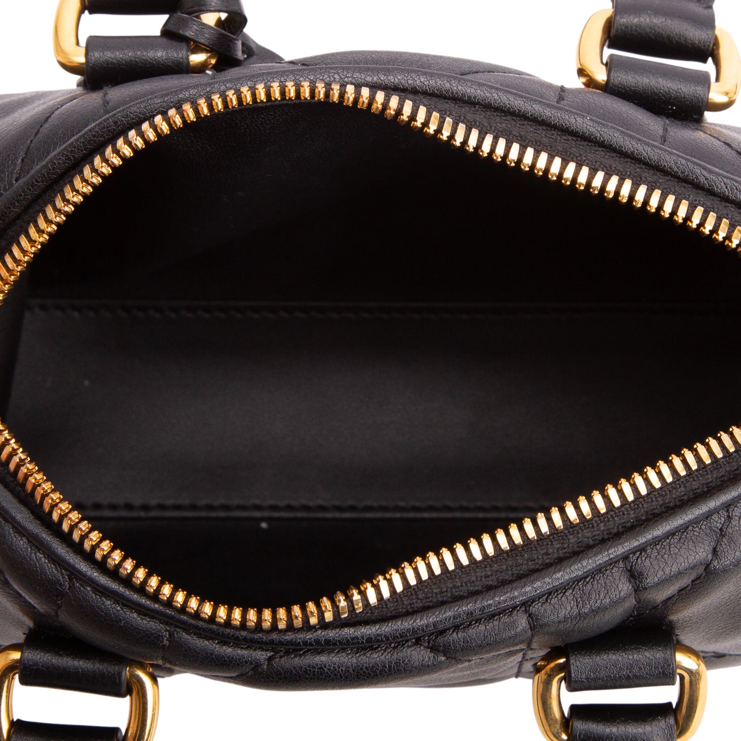 Christian Dior 2024 Black Calfskin Macrocannage Groove 17 Bag w/ Box & Strap