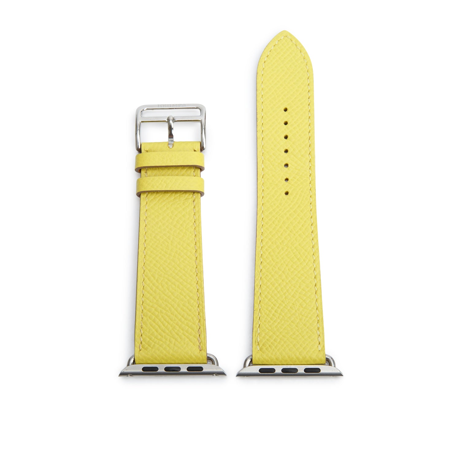 Hermes x Apple Yellow Epsom Leather Single Tour 42 MM Watch Strap w/ Box