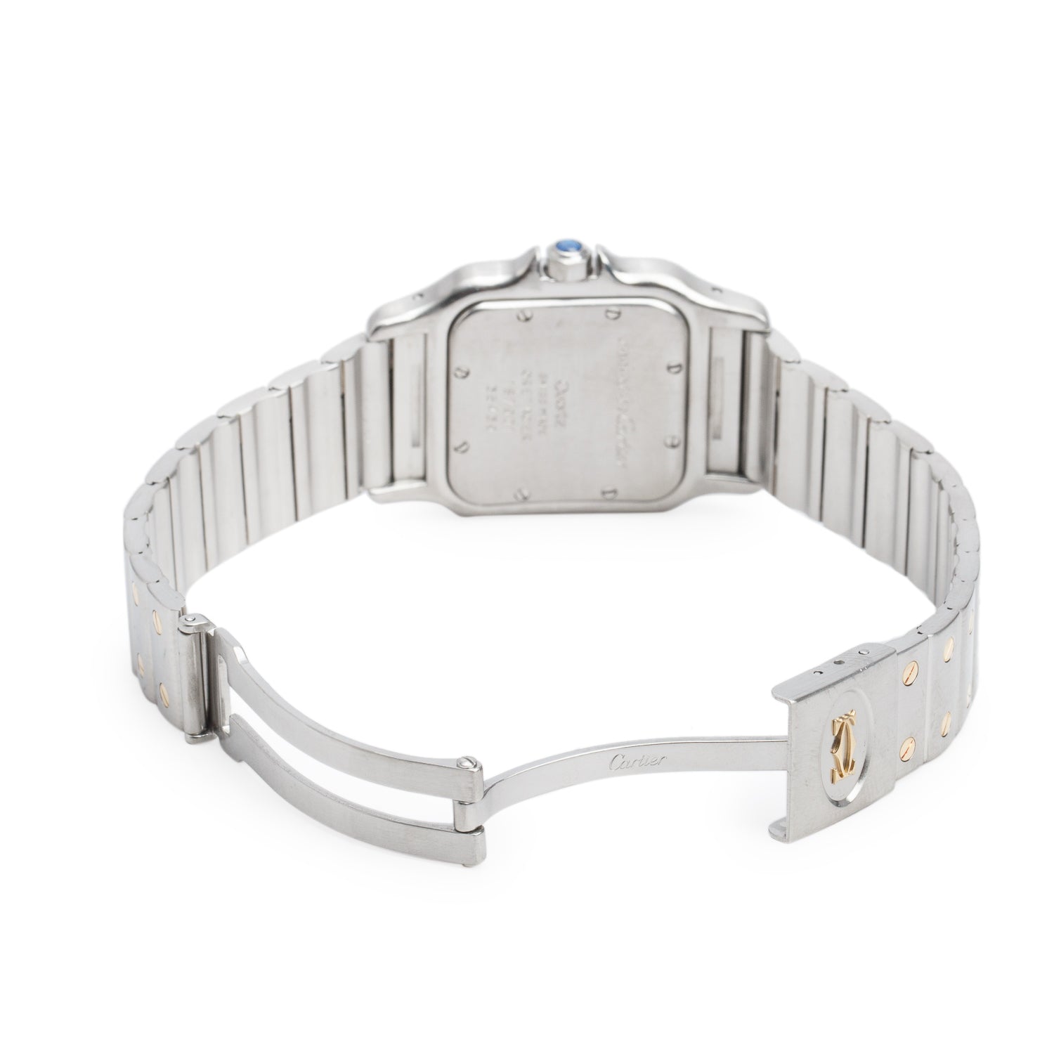 Cartier Stainless Steel & 18k Yellow Gold Santos Galbee Quartz Watch 187901