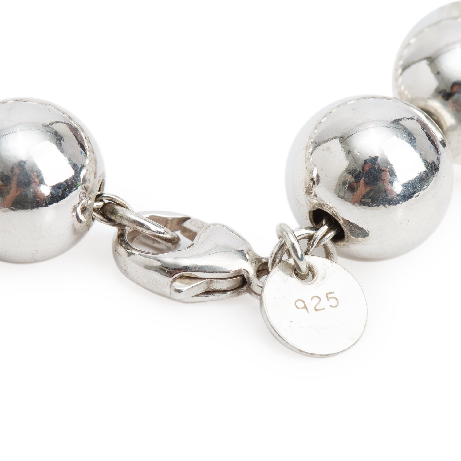 Tiffany & Co. Sterling Silver 10 MM HardWear Ball Bracelet