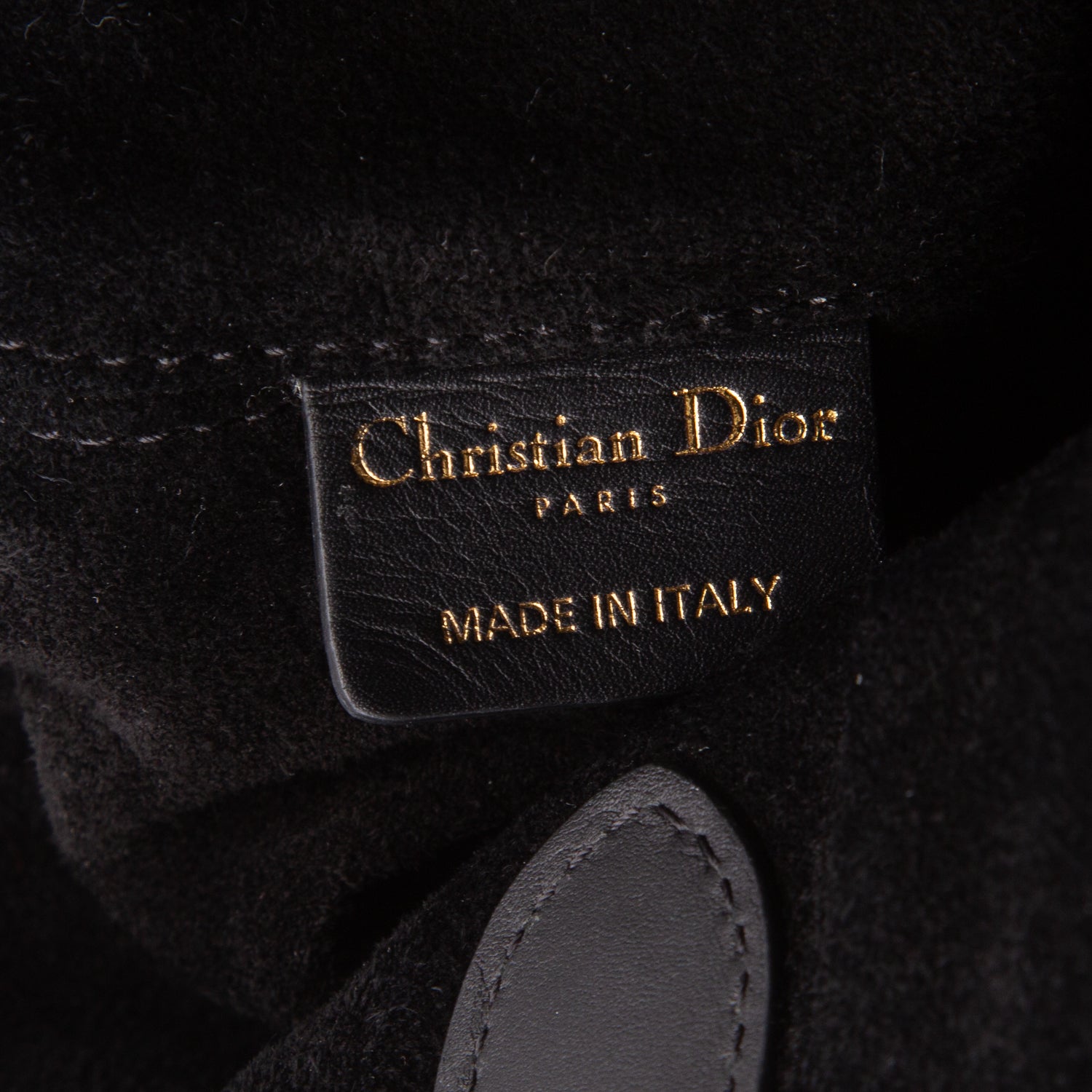 Christian Dior 2023 Black Calfskin Macrocannage Medium Toujours Tote w/ Pouch