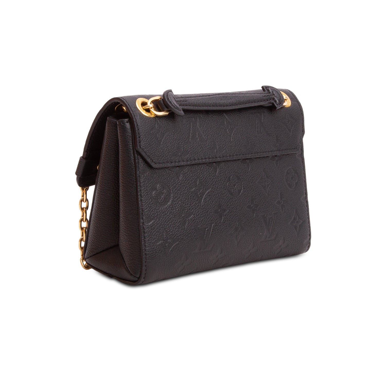 Louis Vuitton Black Monogram Empreinte Leather Vavin BB w/ Box