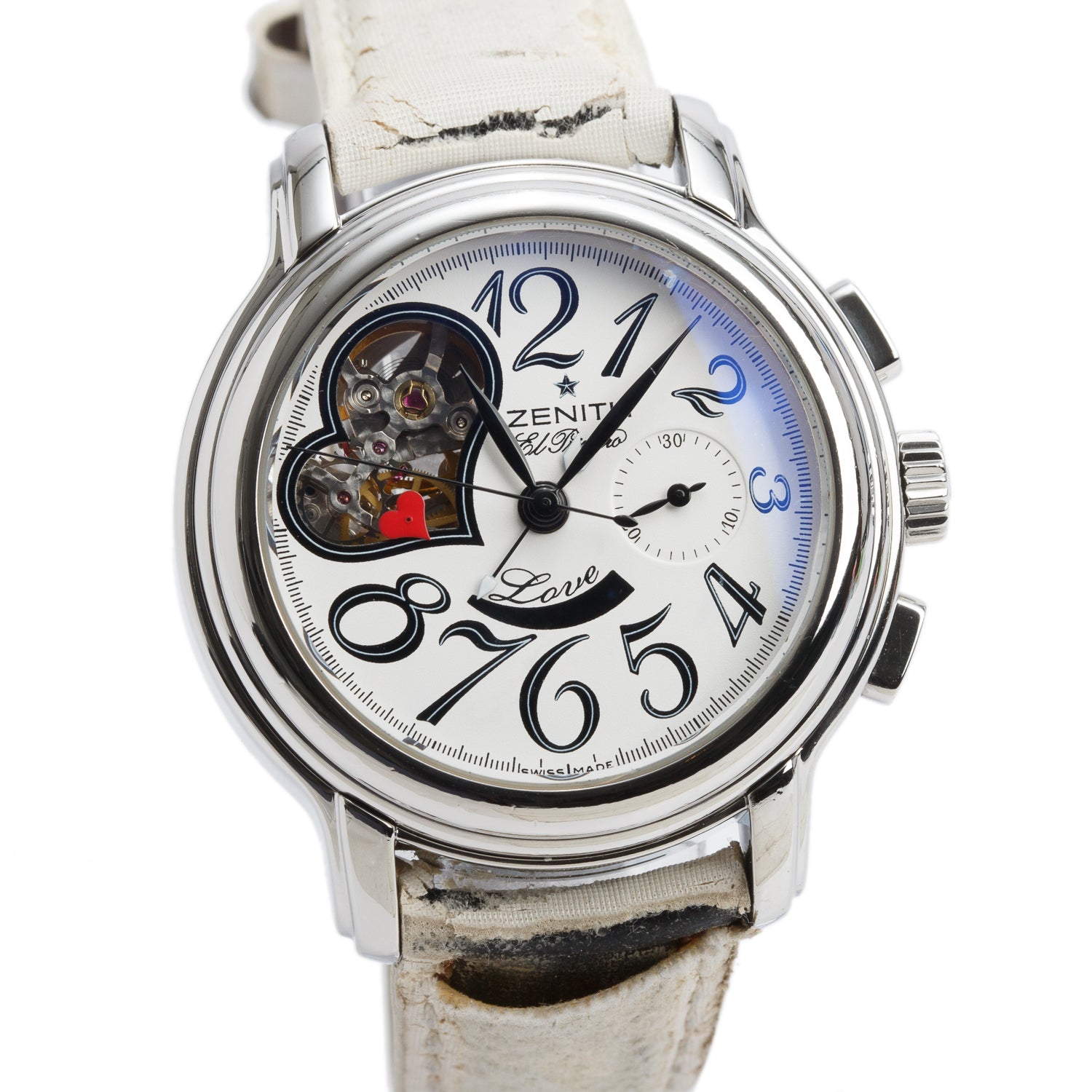 Zenith Stainless Steel El Primero Open 37.5 MM Automatic Chronograph Watch