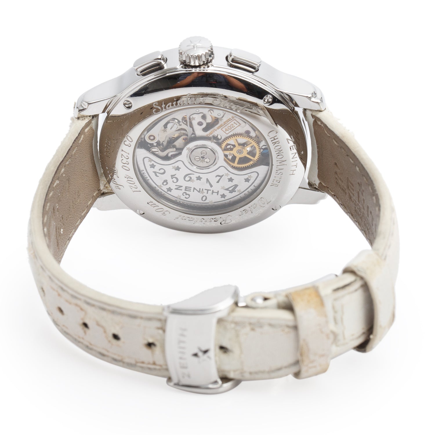 Zenith Stainless Steel El Primero Open 37.5 MM Automatic Chronograph Watch