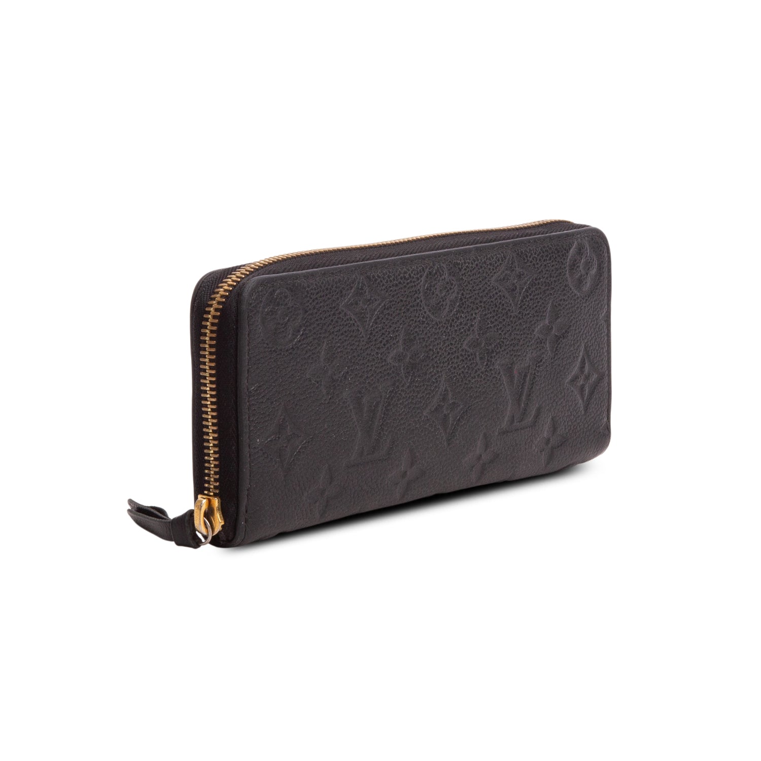 Louis Vuitton Black Monogram Empreinte Clemence Wallet