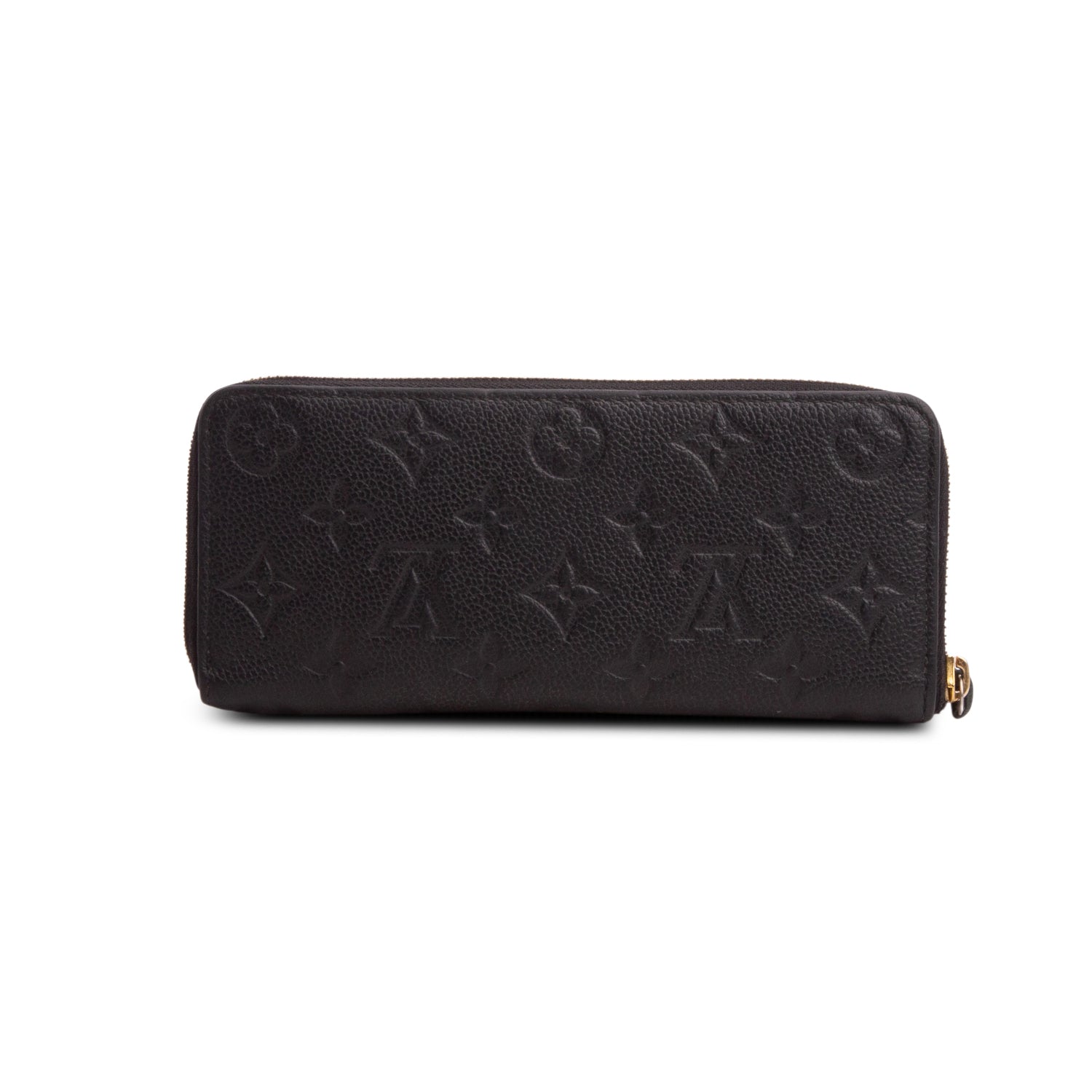 Louis Vuitton Black Monogram Empreinte Clemence Wallet