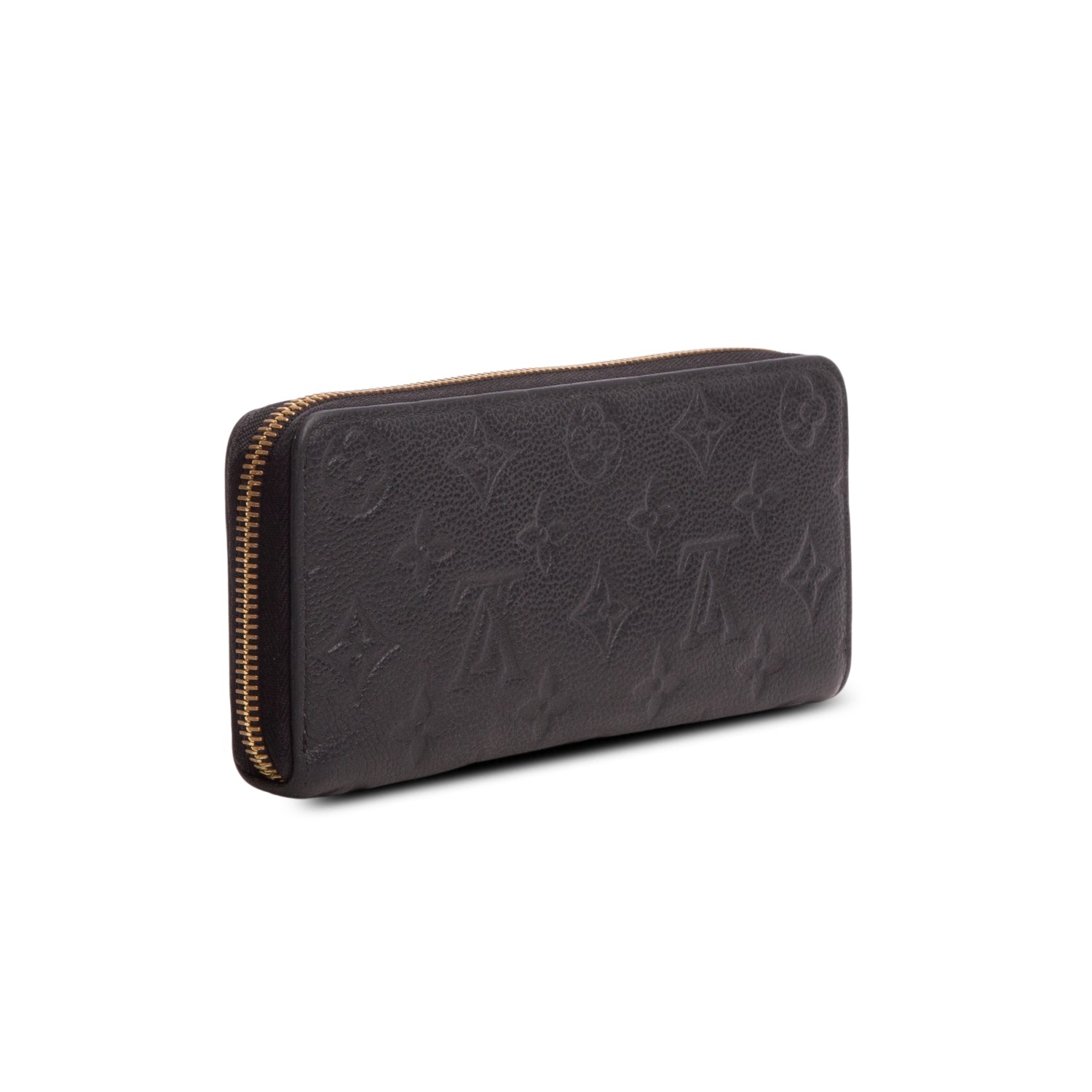 Louis Vuitton Black Monogram Empreinte Clemence Wallet