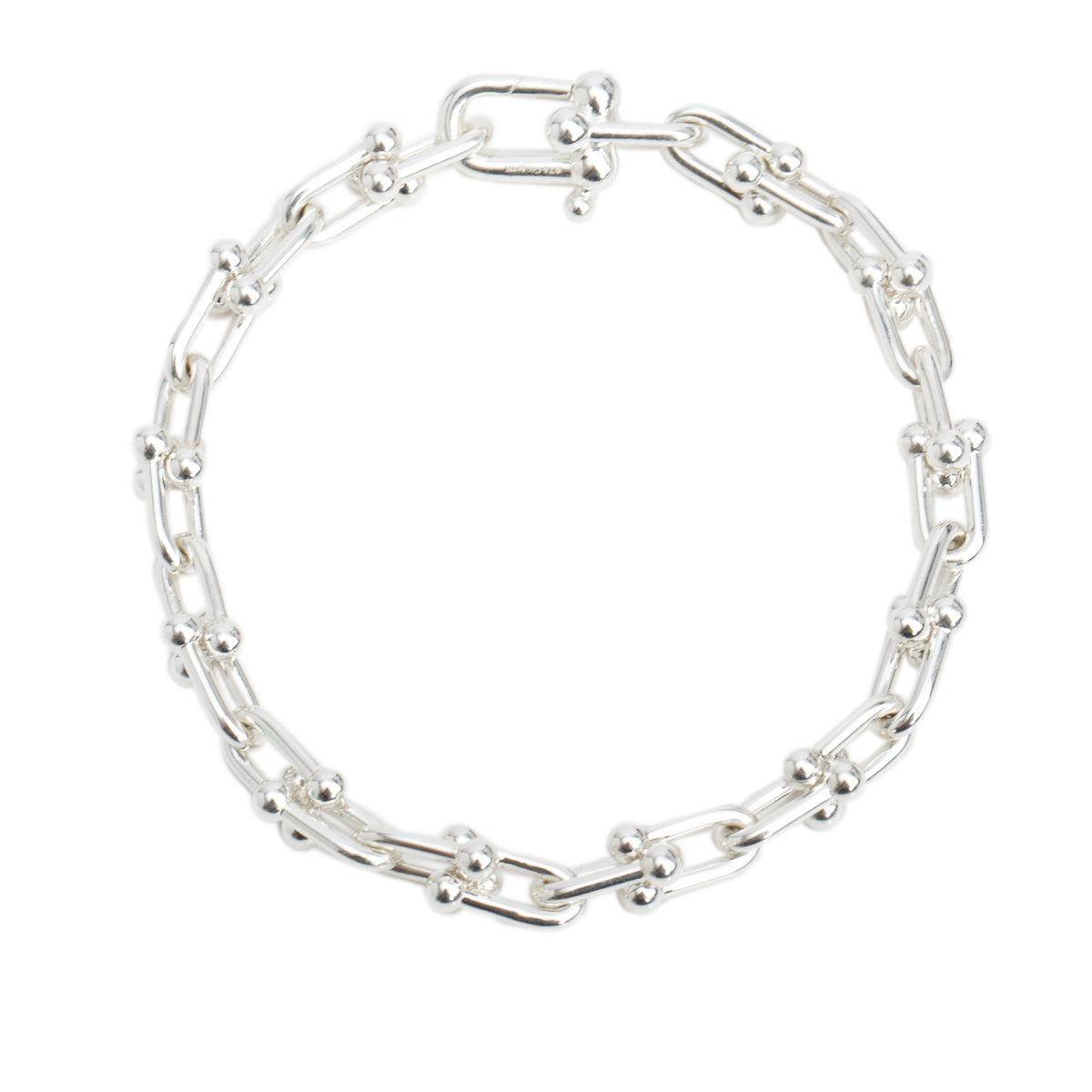 Tiffany & Co. Sterling Silver HardWear Small Link Bracelet w/ Box