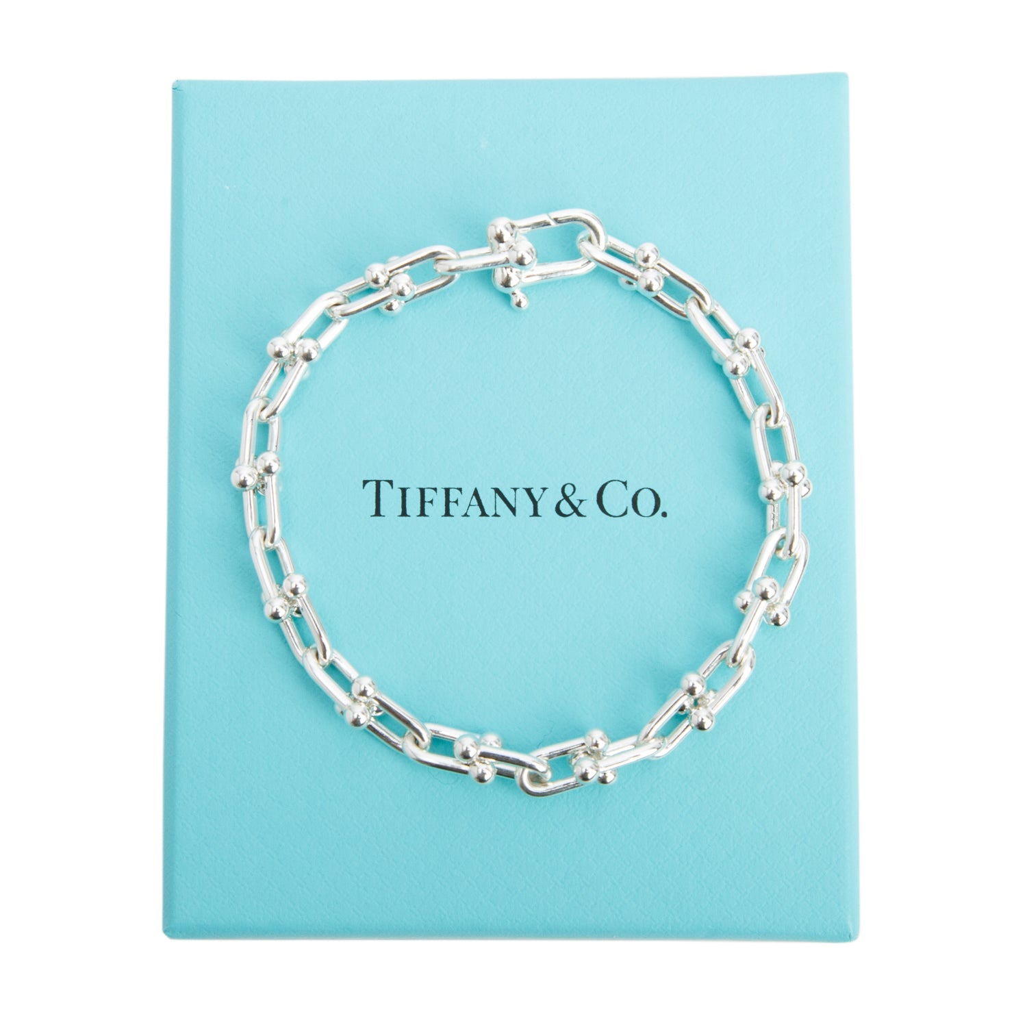 Tiffany & Co. Sterling Silver HardWear Small Link Bracelet w/ Box