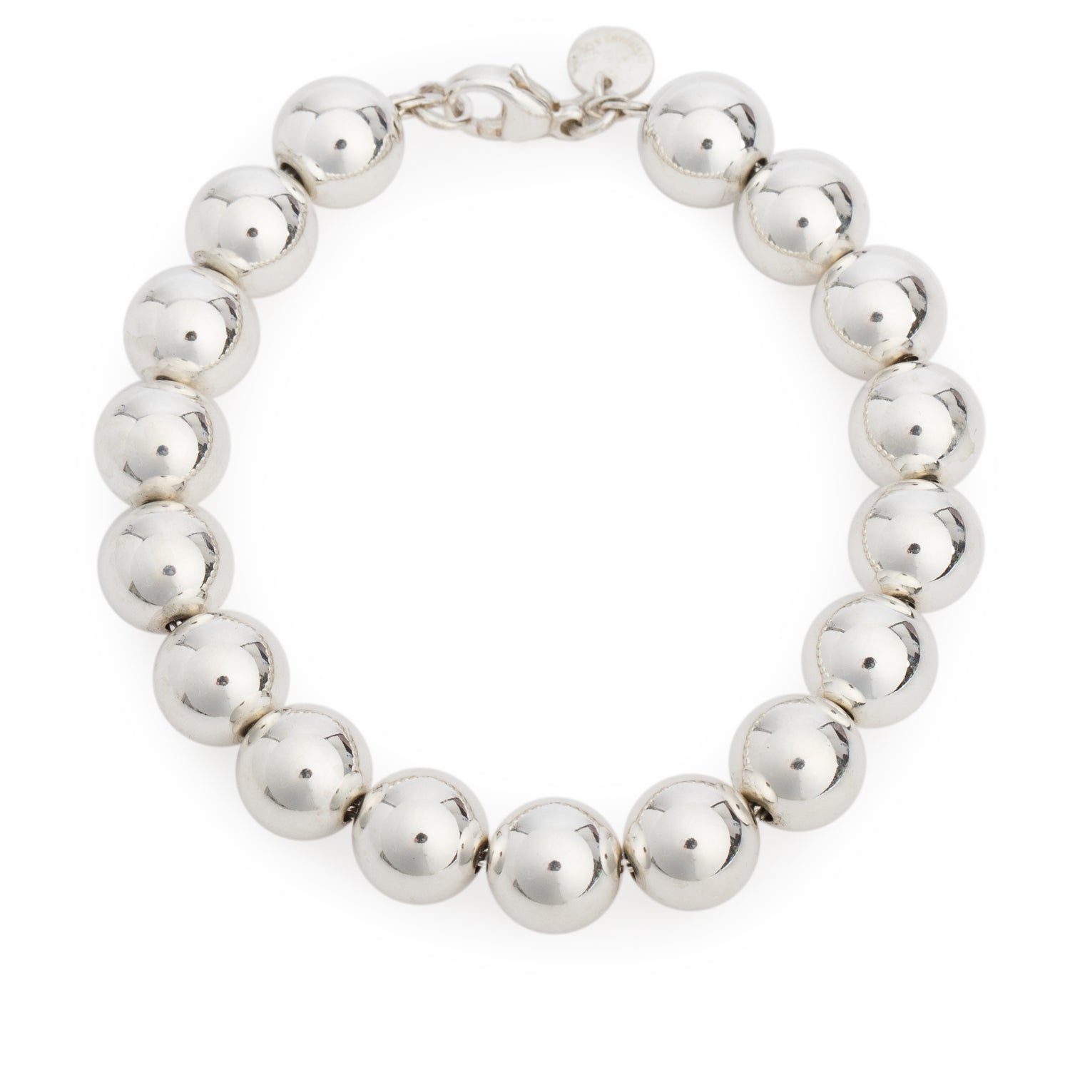 Tiffany & Co. Sterling Silver 10 MM HardWear Ball Bracelet