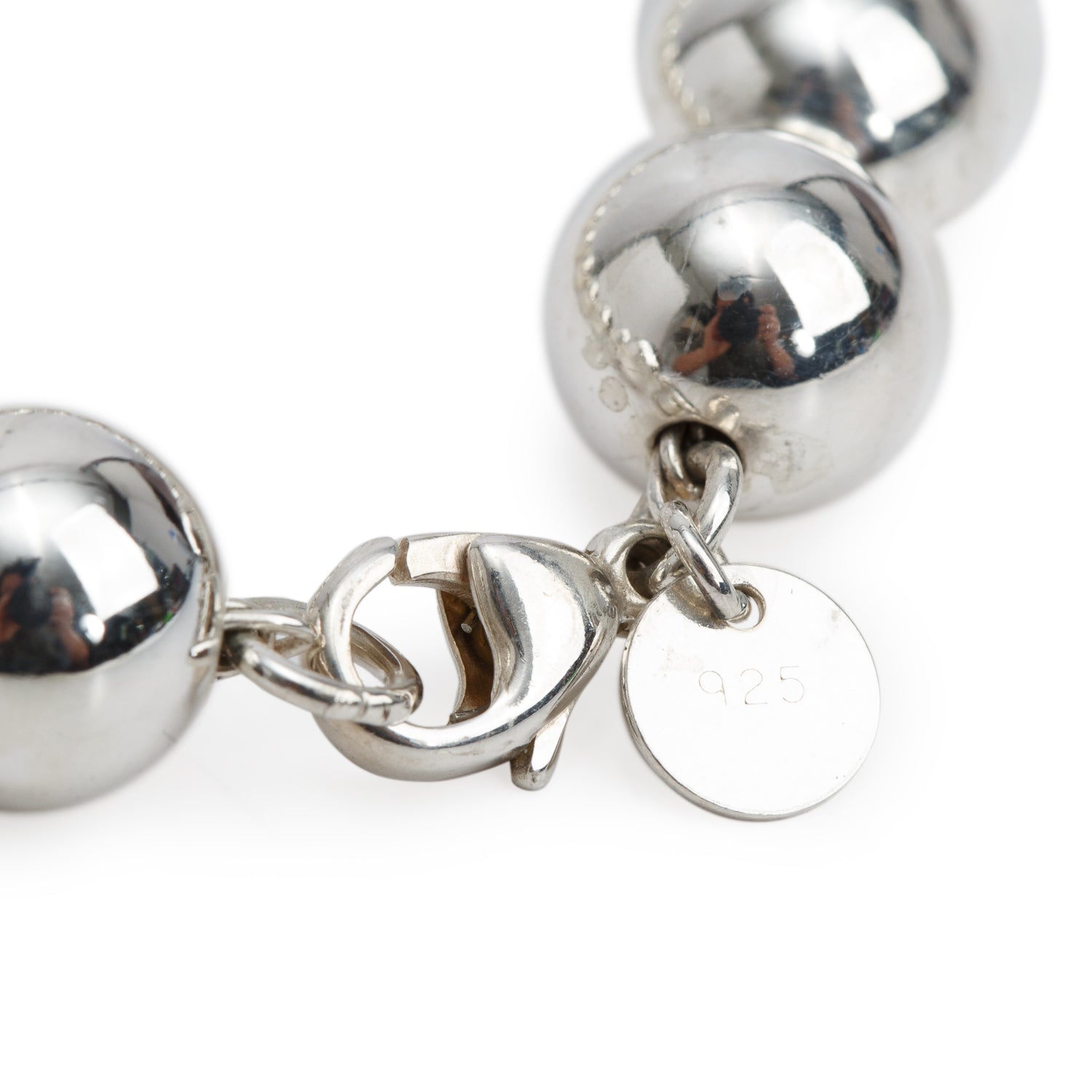 Tiffany & Co. Sterling Silver 10 MM HardWear Ball Bracelet