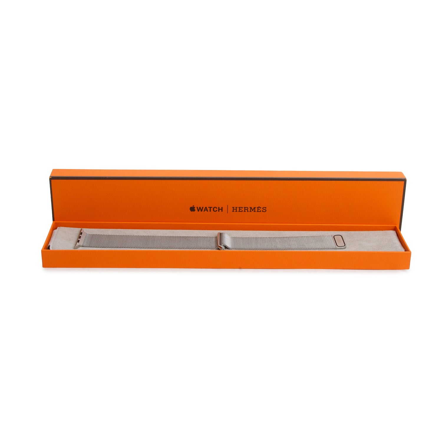 Hermes x Apple Stainless Steel Mesh Single Tour 42 MM Watch Strap w/ Box