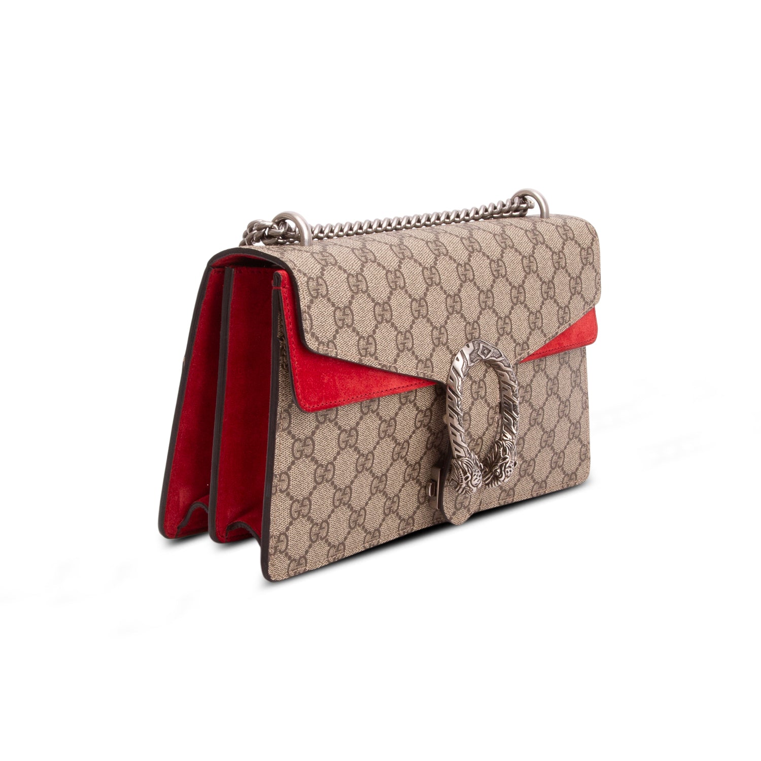 Gucci GG Supreme Monogram Medium Dionysus Shoulder Bag w/ Box