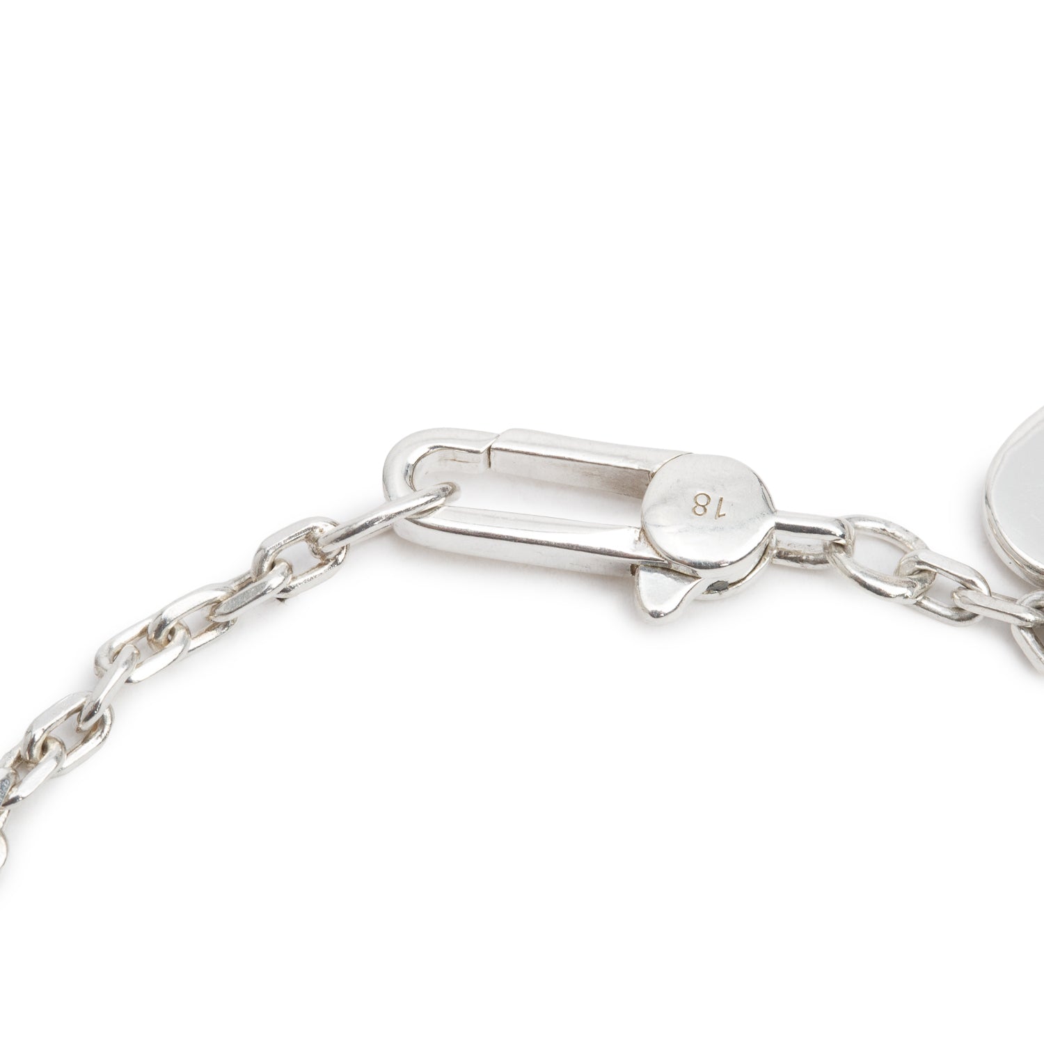Gucci Sterling Silver Multi-Charm Trademark Bracelet