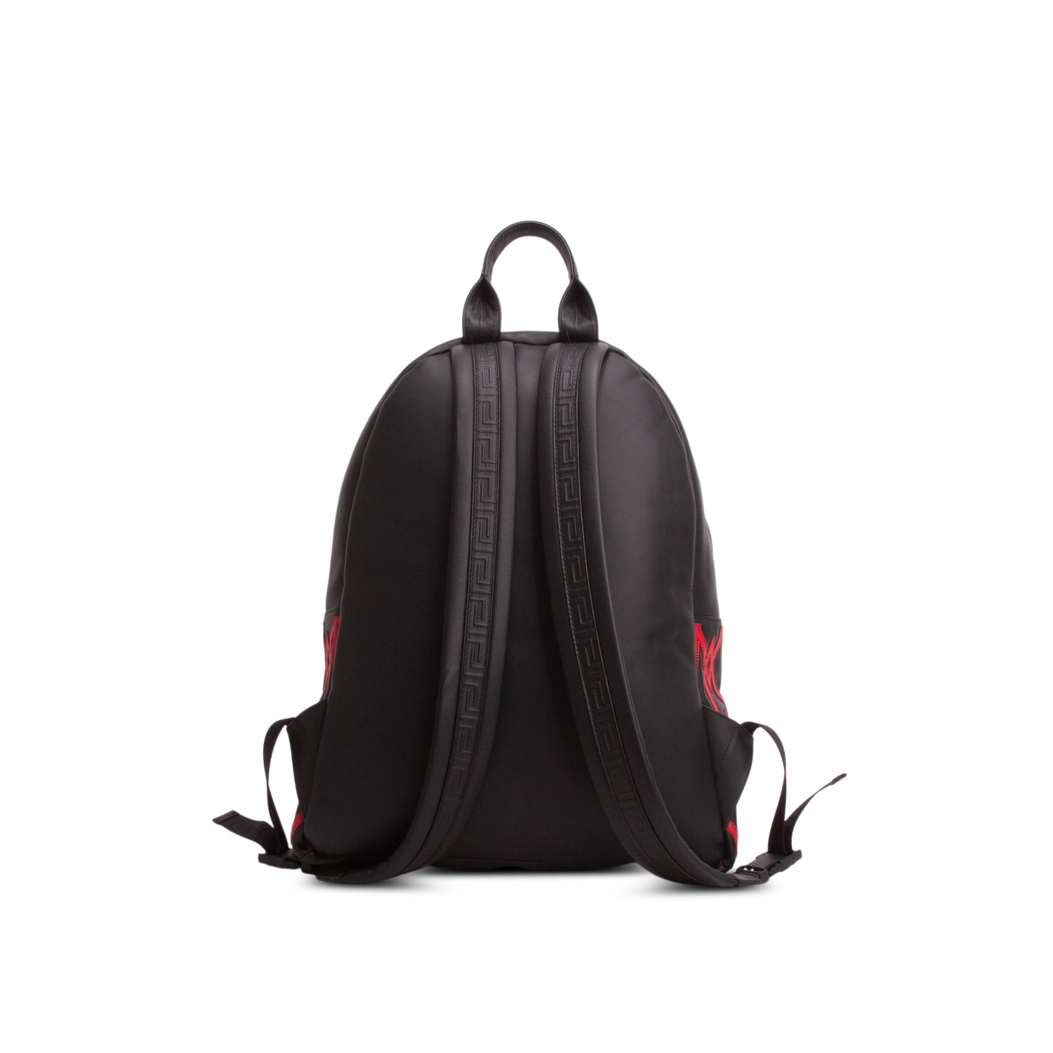 Versace Black/Red Calfskin La Medusa Backpack